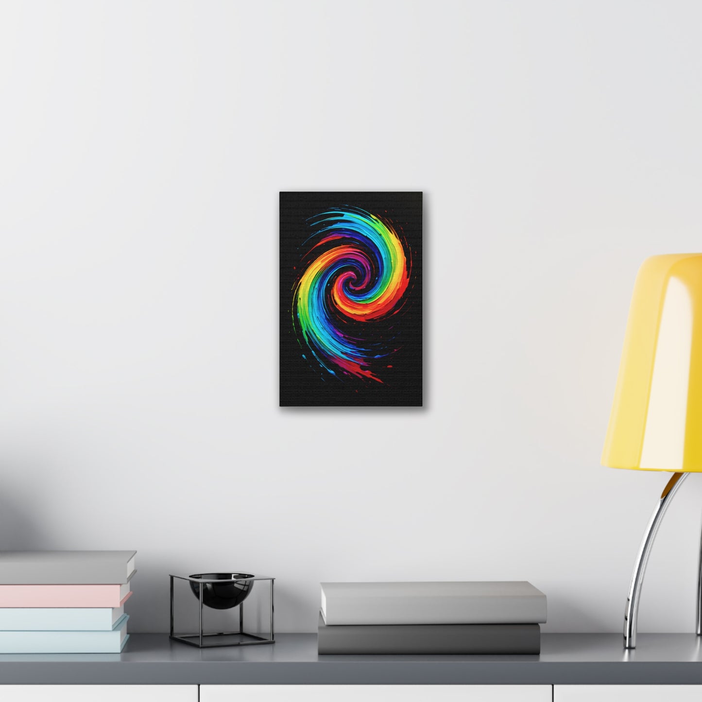 Colorful Swirl Canvas Art - Cyclone Design