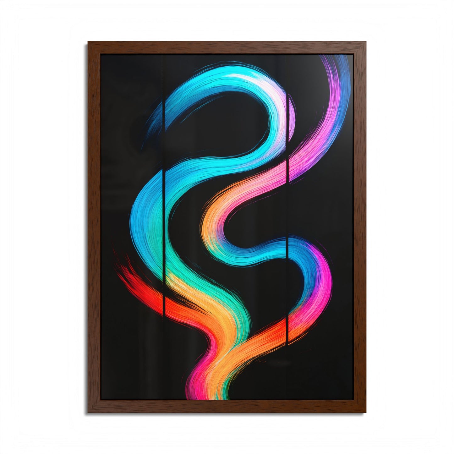 Colorful Framed Wall Art - Weave Design