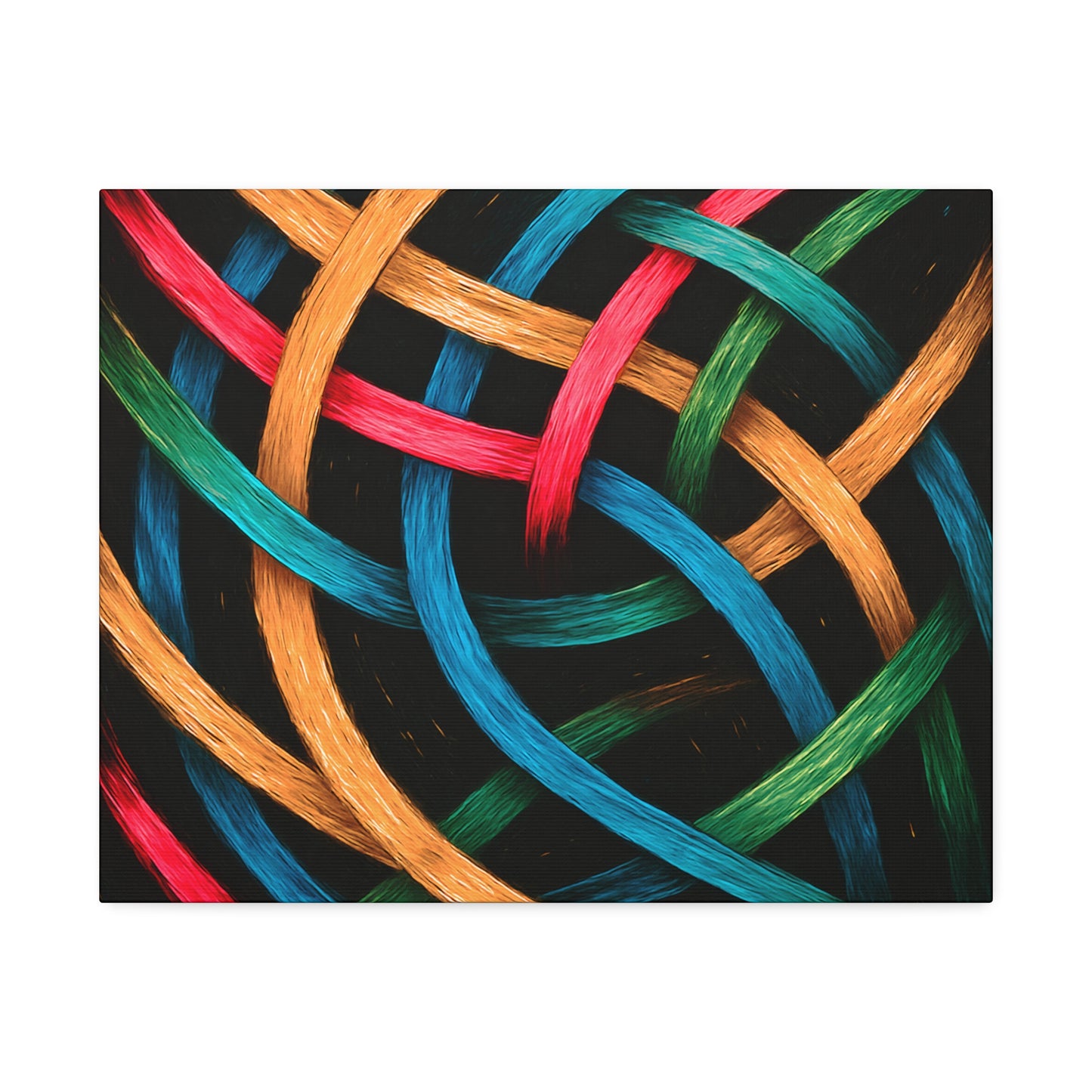 Modern Wall Hanging Canvas Art - Weave Design