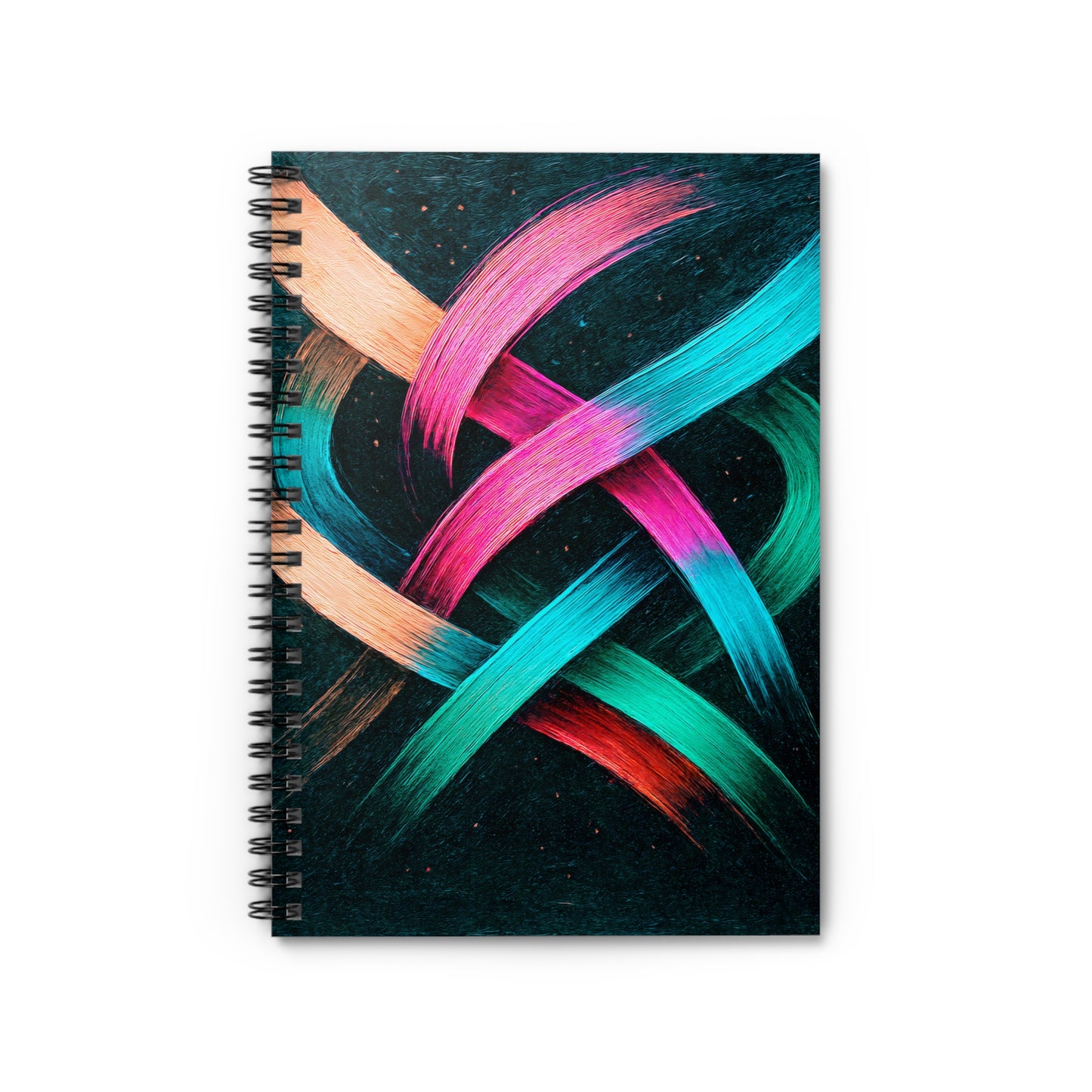 Colorful Spiral Notebook - Weave Design