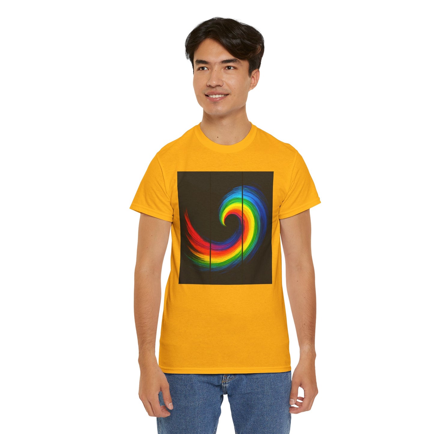 Unisex Heavy Cotton Tee - Cyclone Design