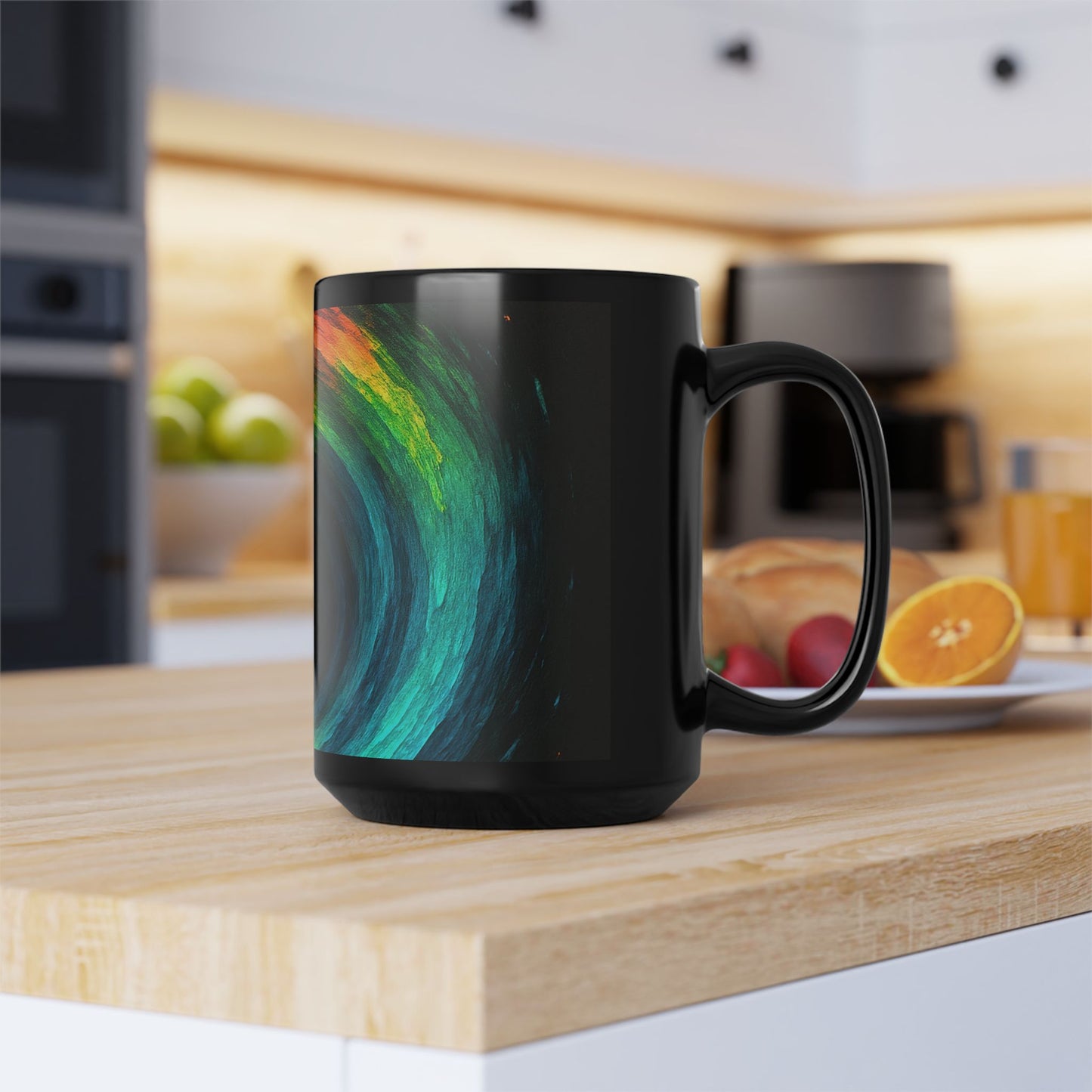 Colorful  Cyclone Coffee Mug | Unique Ceramic Cup for Art Lovers