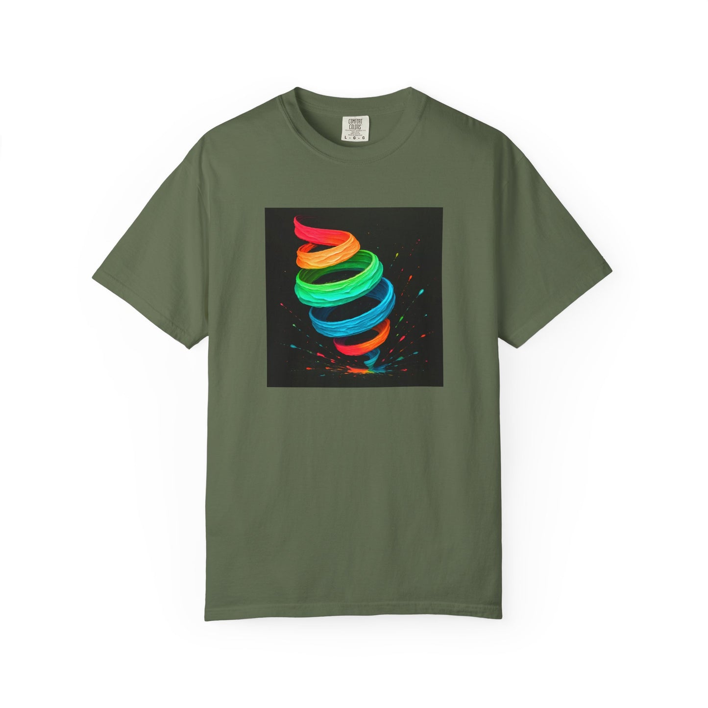Colorful Swirl Unisex T-Shirt - Cyclone Design