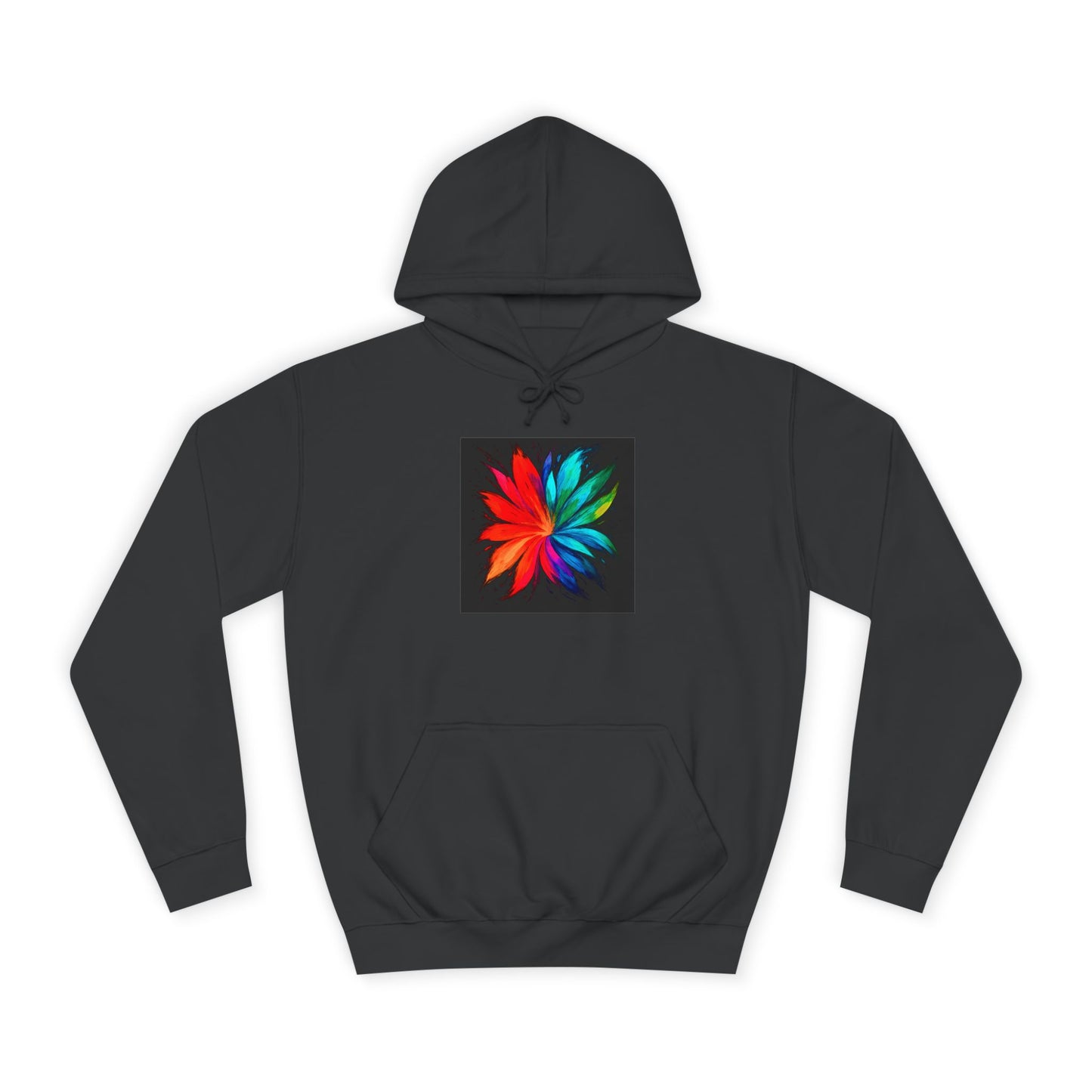 Colorful Bloom Unisex College Hoodie - Melt Design