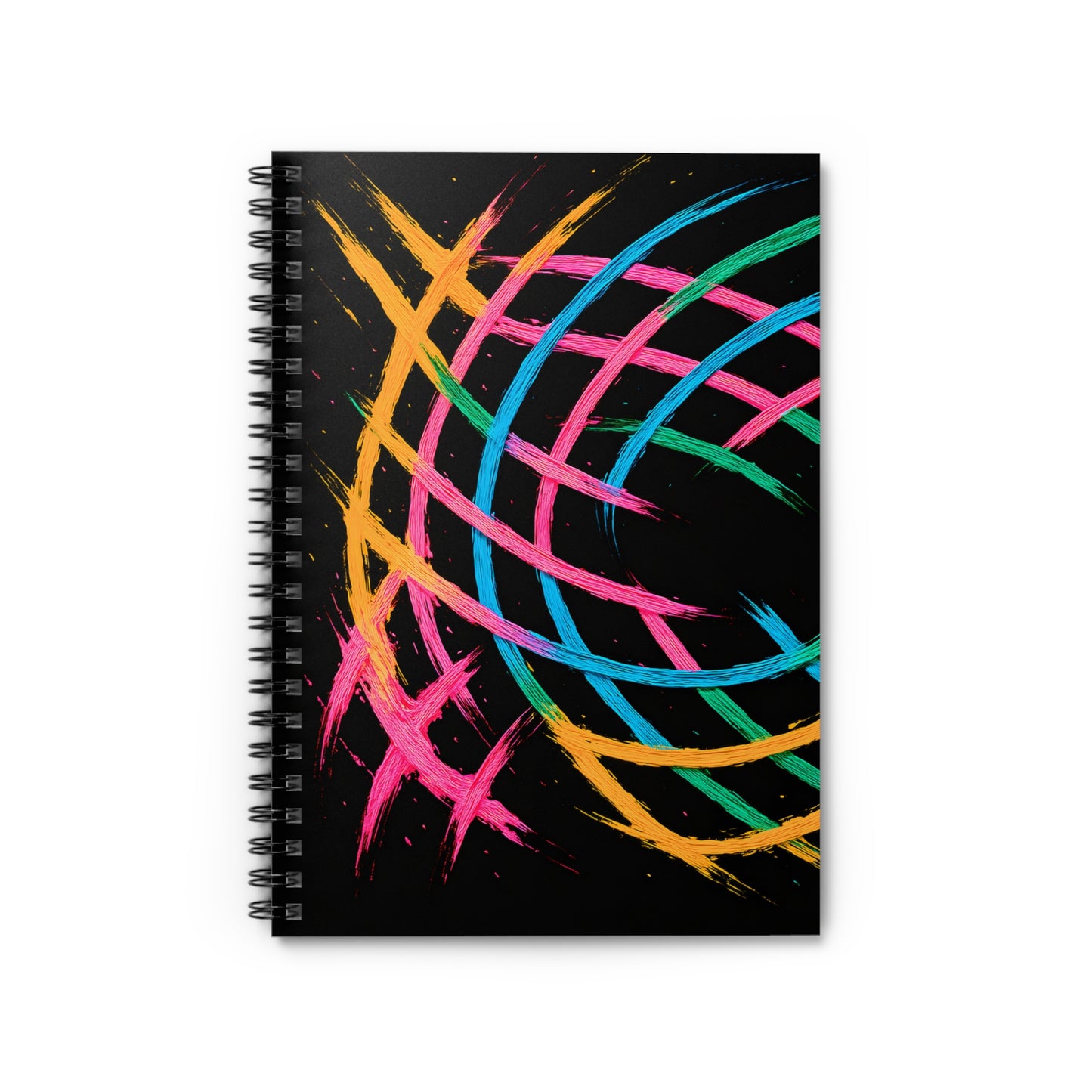 Ruled Lines Colorful Notebook - Weave Design