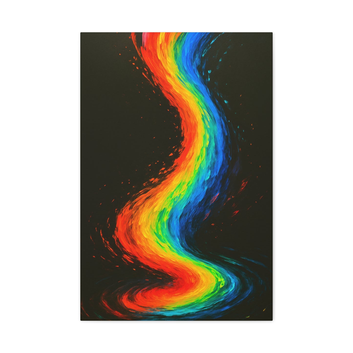 Rainbow Canvas Art Print - Melt Design