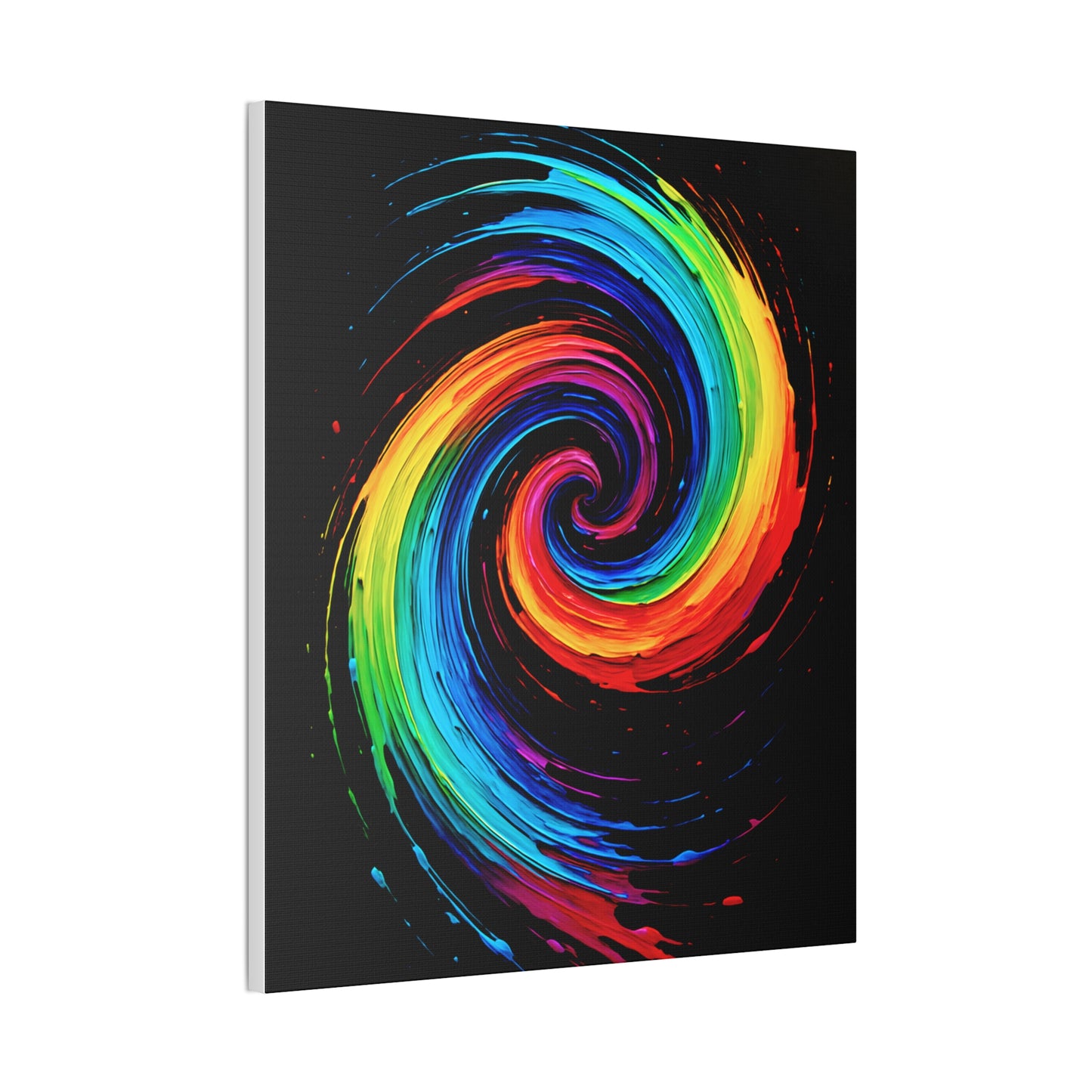 Colorful Swirl Canvas Art - Cyclone Design