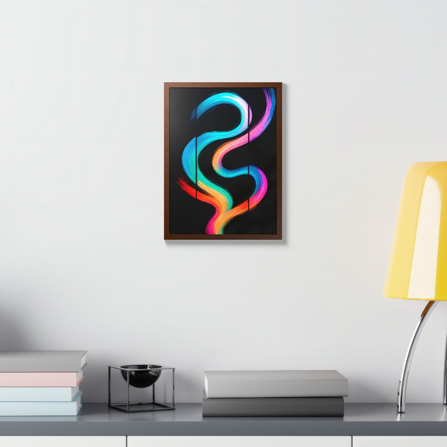 Colorful Framed Wall Art - Weave Design