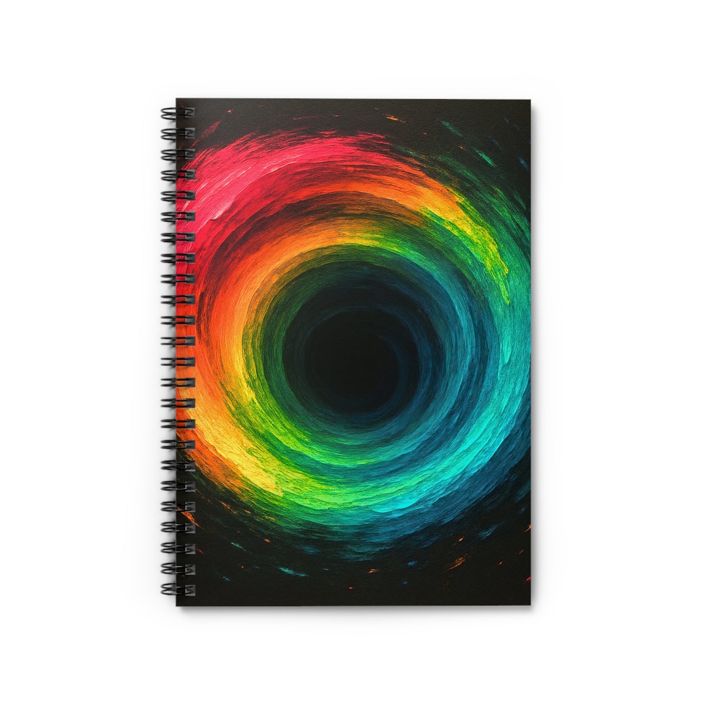 Colorful Spiral Notebook - Cyclone Design