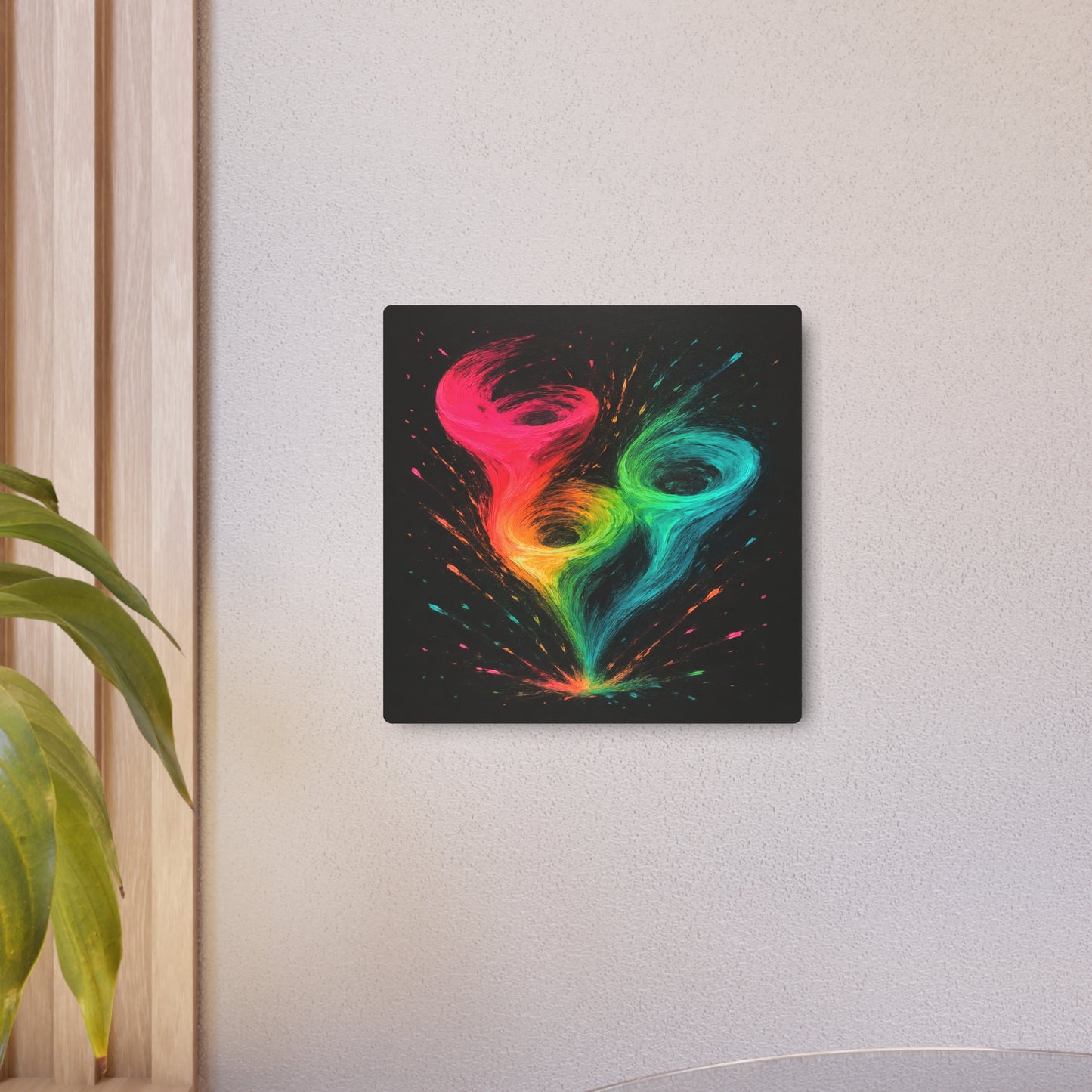 Colorful Abstract Tornado Metal Art - Cyclone Design