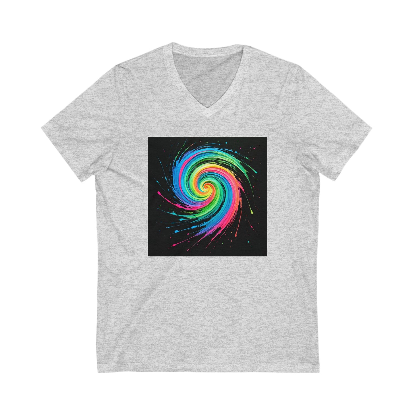 Colorful Galaxy V-Neck Tee - Melt Design