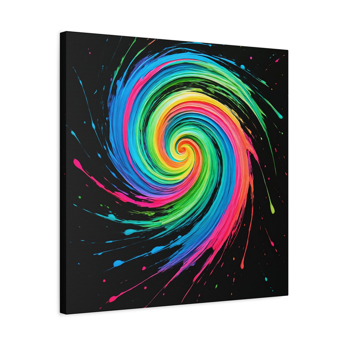 Vibrant Swirl Canvas Art - Melt Design