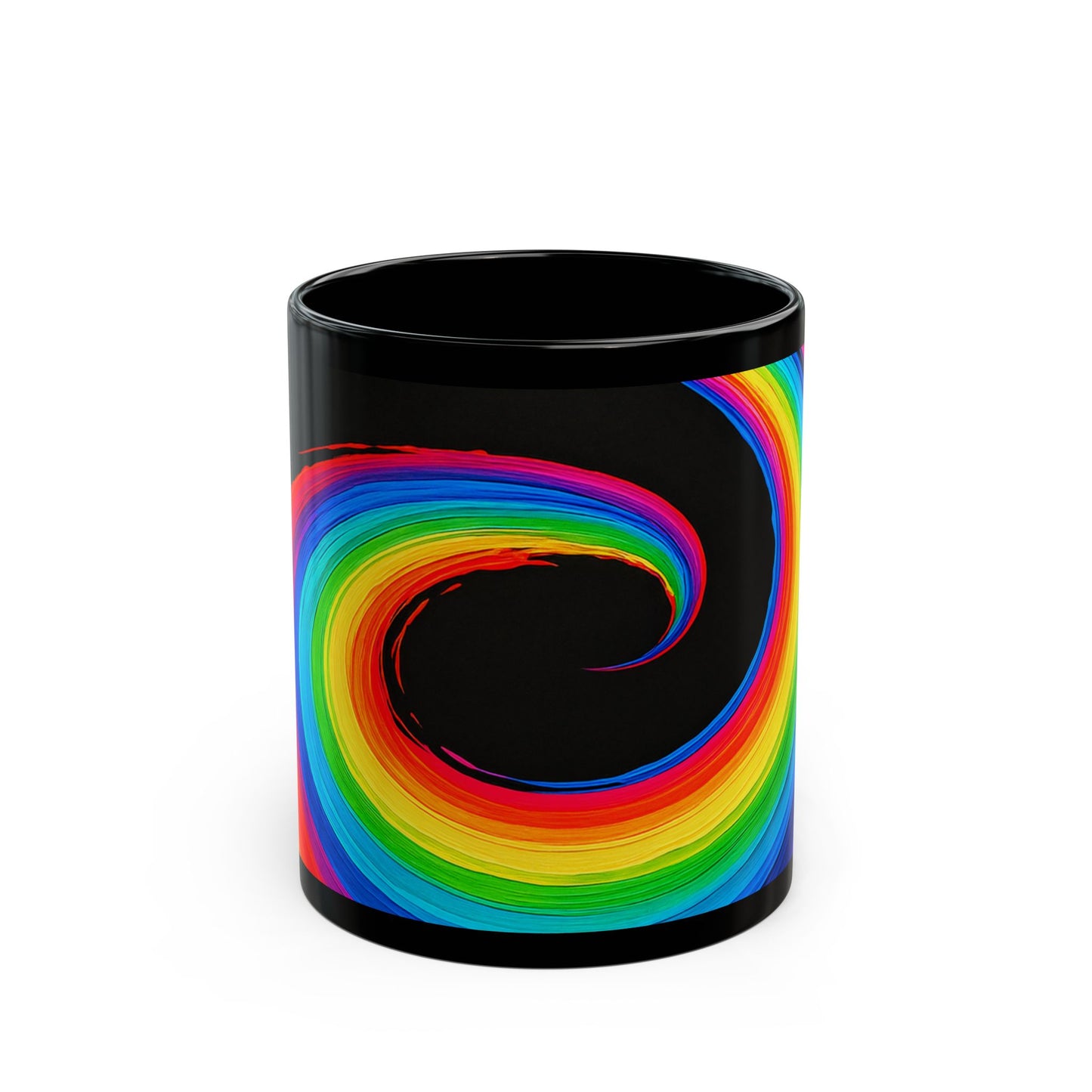 Black Ceramic Mug for Coffee - Melt Design