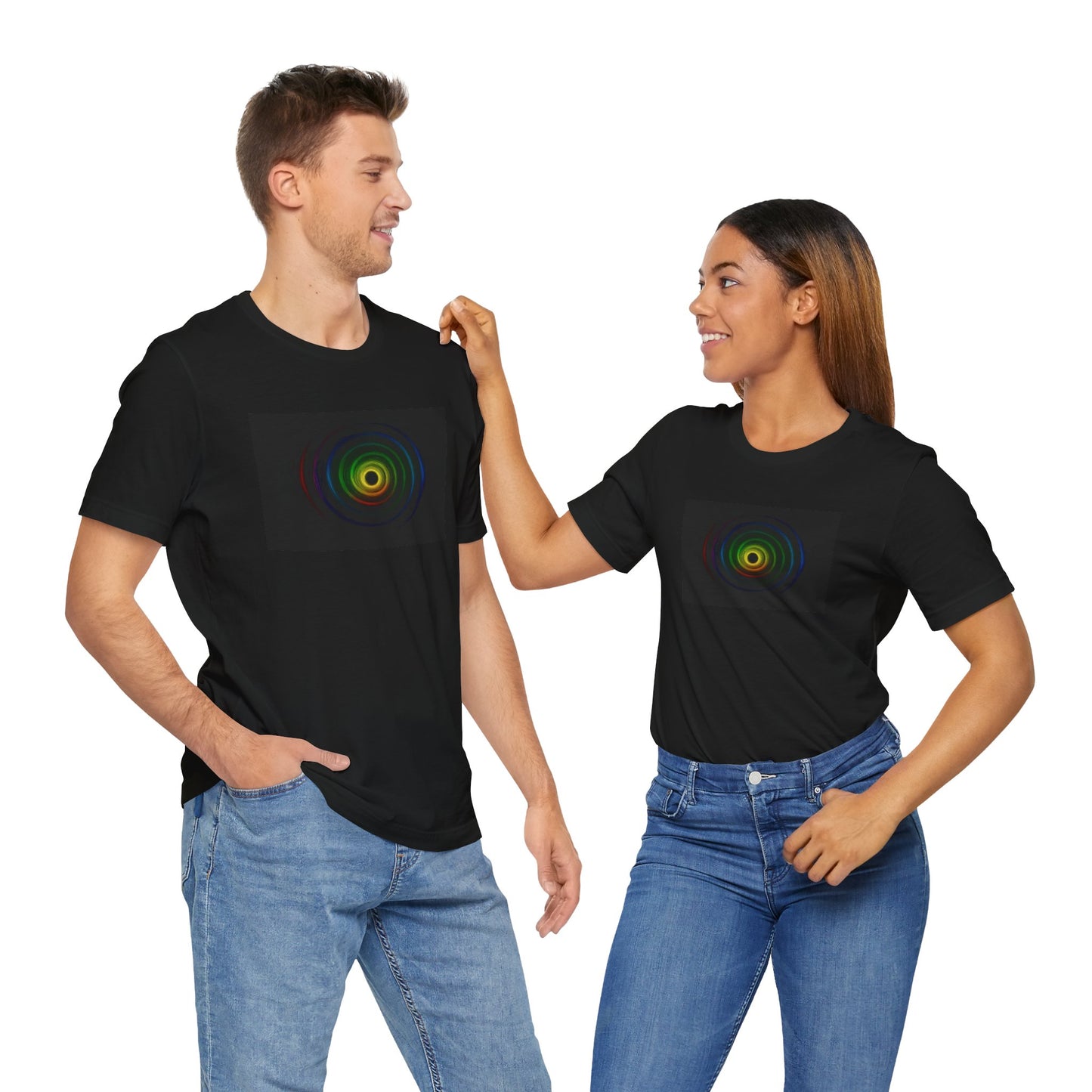 Colorful Wave Unisex Tee - Cyclone Design