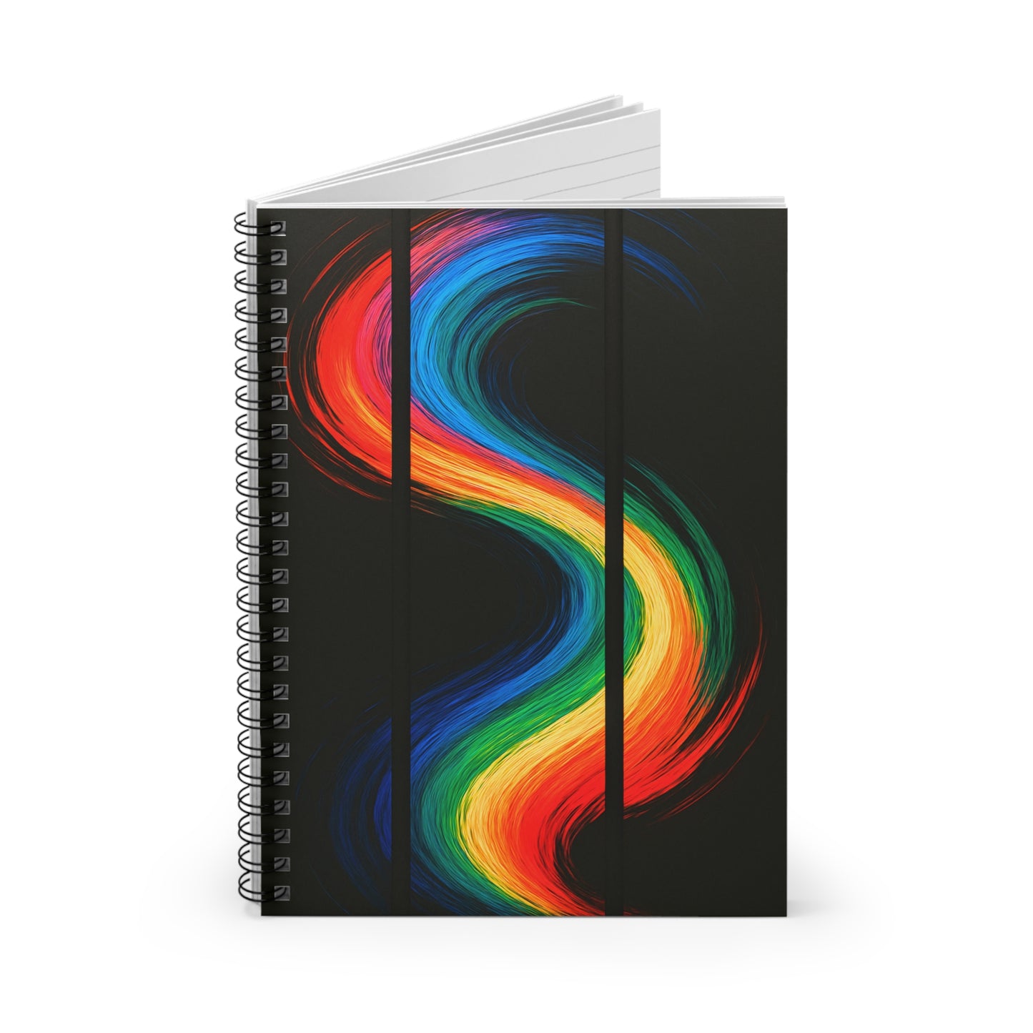 Colorful Spiral Creative Writing Notebook - Weave Design