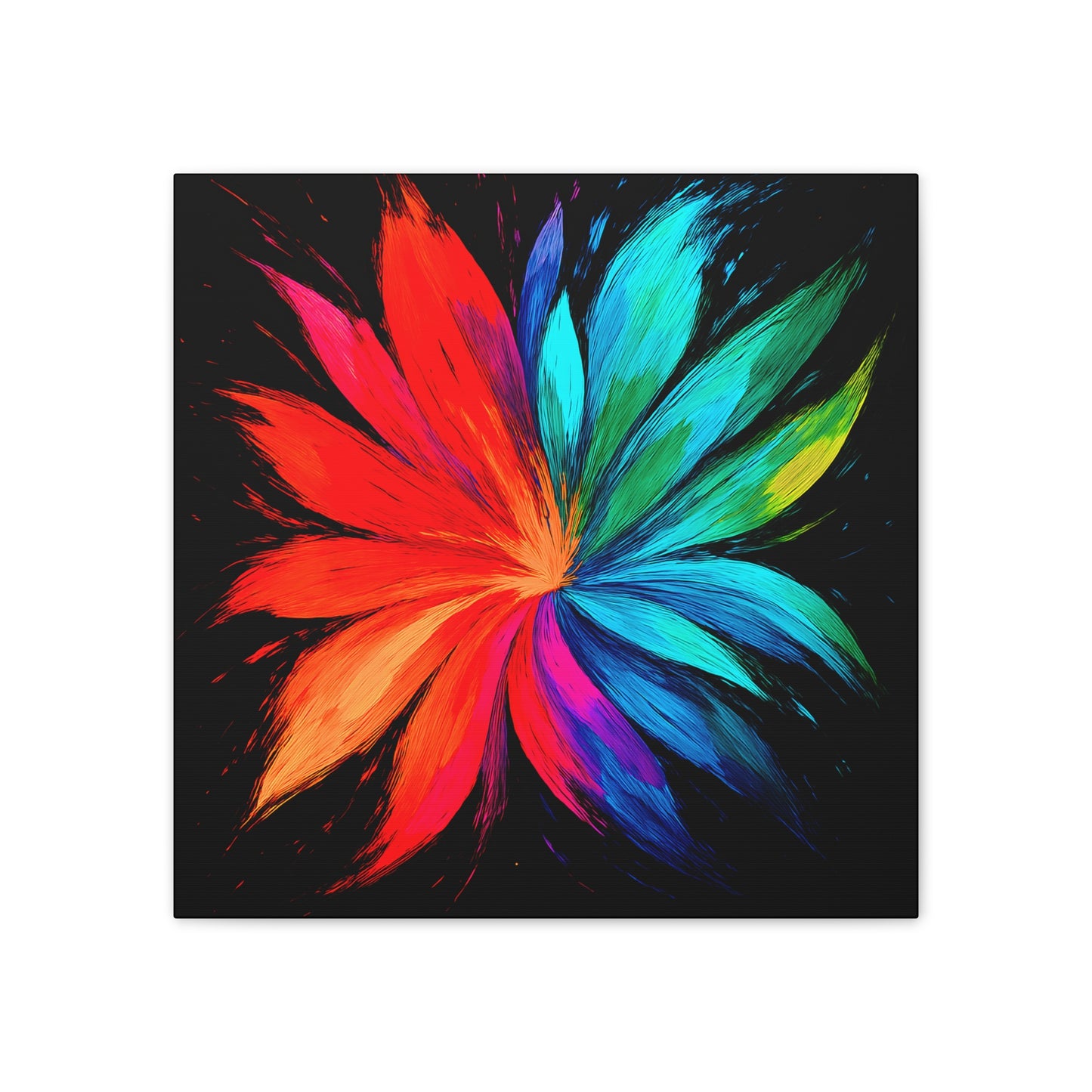 Modern Home Accent Floral Canvas Art - Melt Design