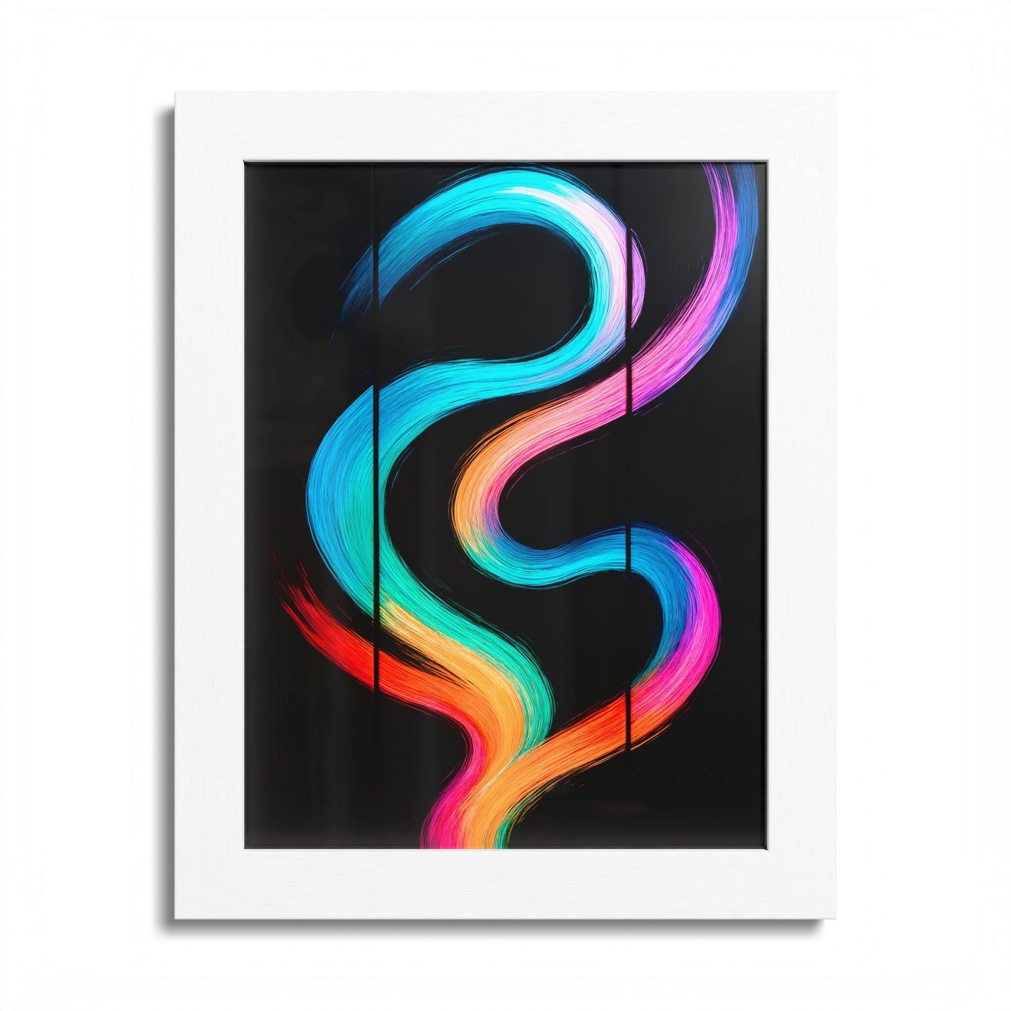 Colorful Framed Wall Art - Weave Design