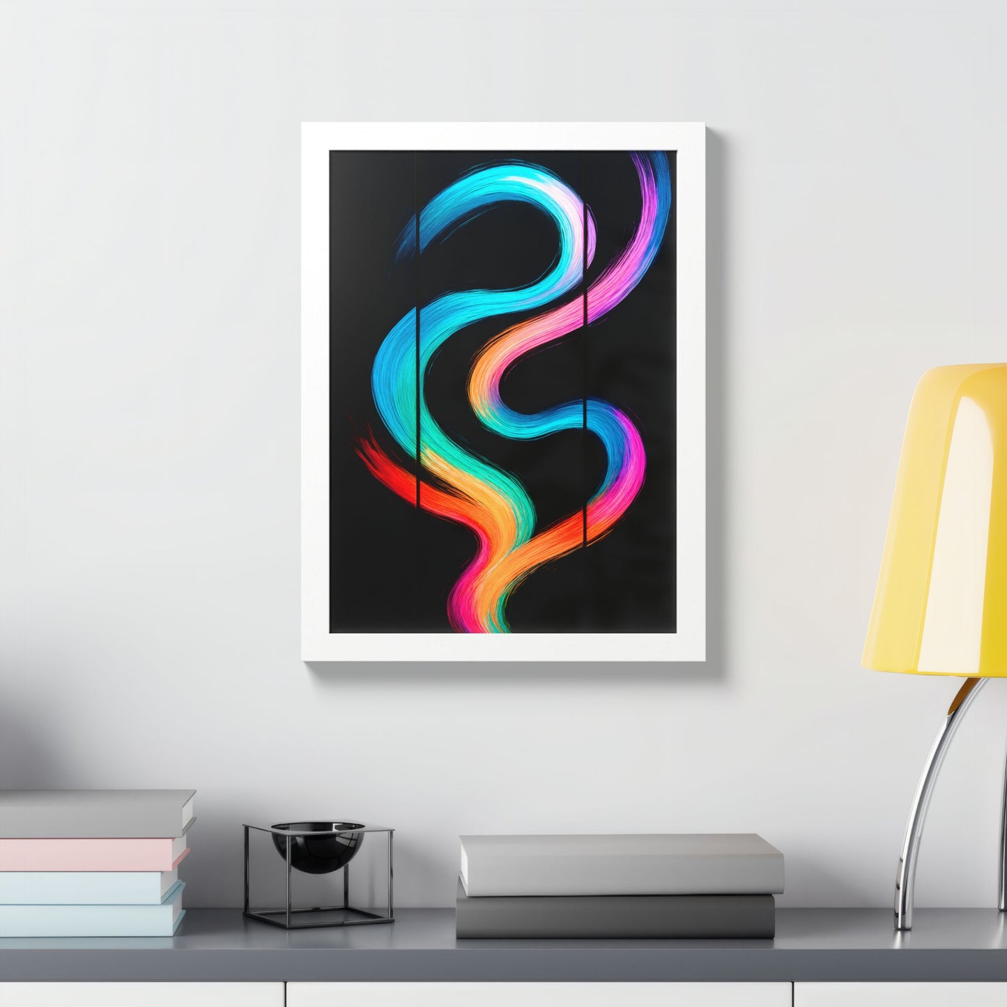 Colorful Framed Wall Art - Weave Design