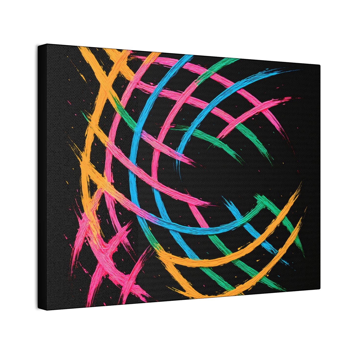 Vibrant Art Canvas Print - Weave Design