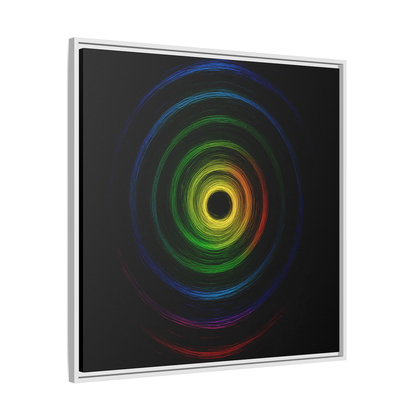 Framed Colorful Ripple Art Print - Cyclone Design
