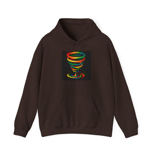 Colorful Swirl Unisex Hoodie - Cyclone Design