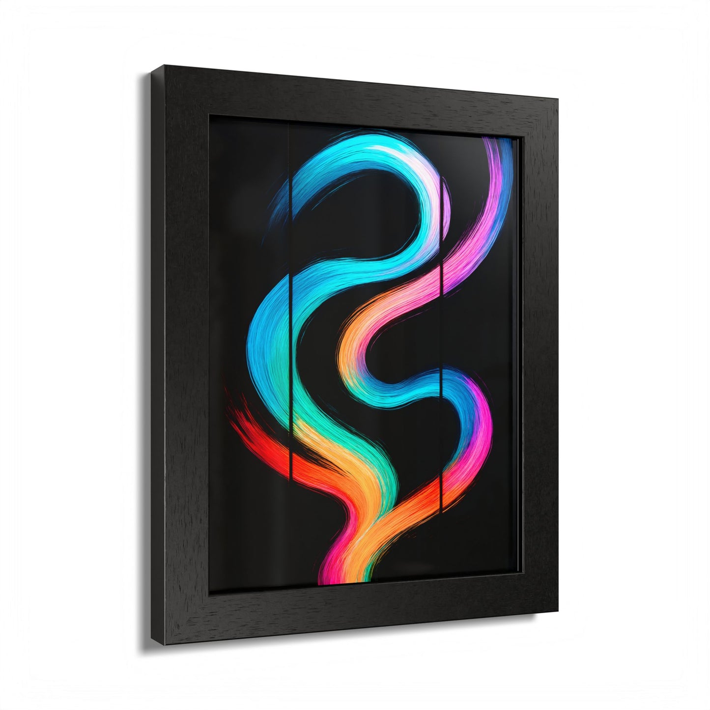 Colorful Framed Wall Art - Weave Design