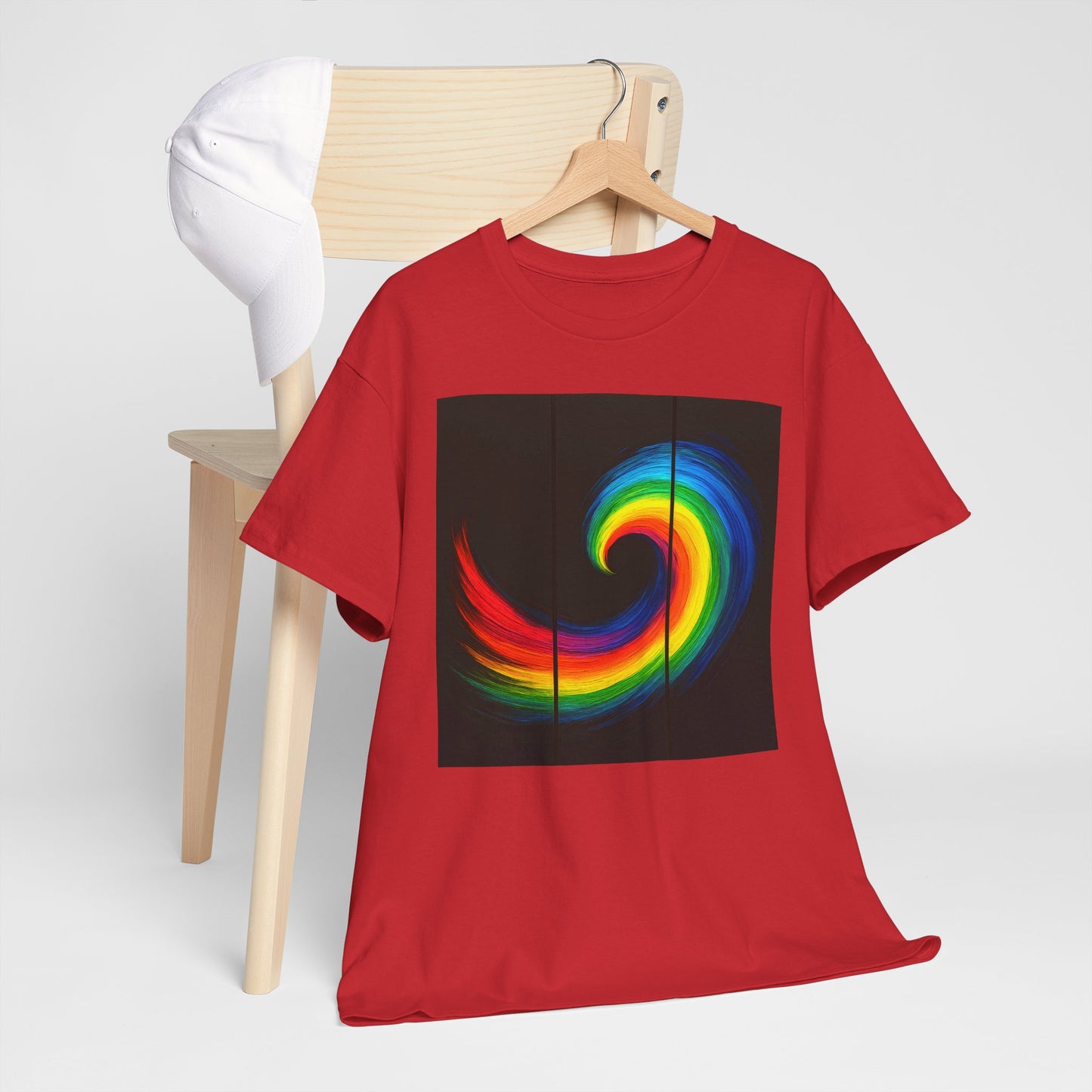 Unisex Heavy Cotton Tee - Cyclone Design