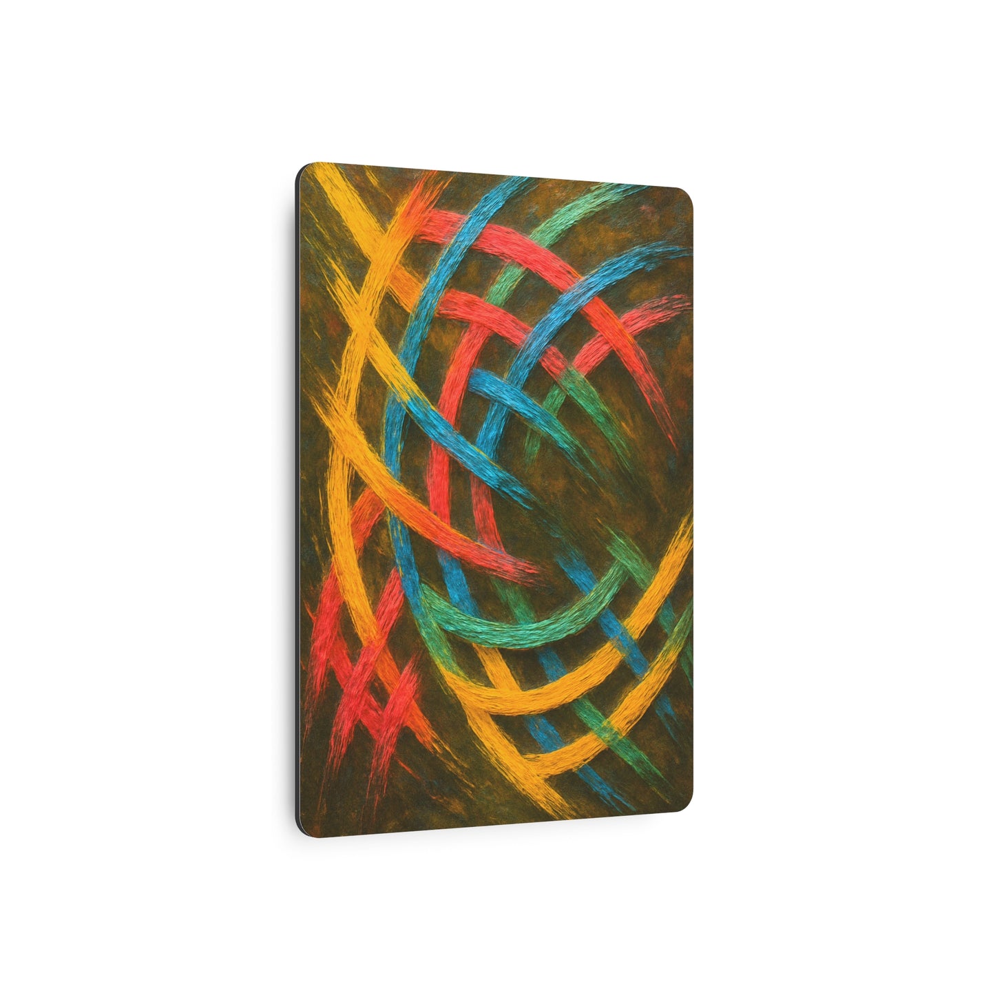 Vibrant Metal Weave Art Print