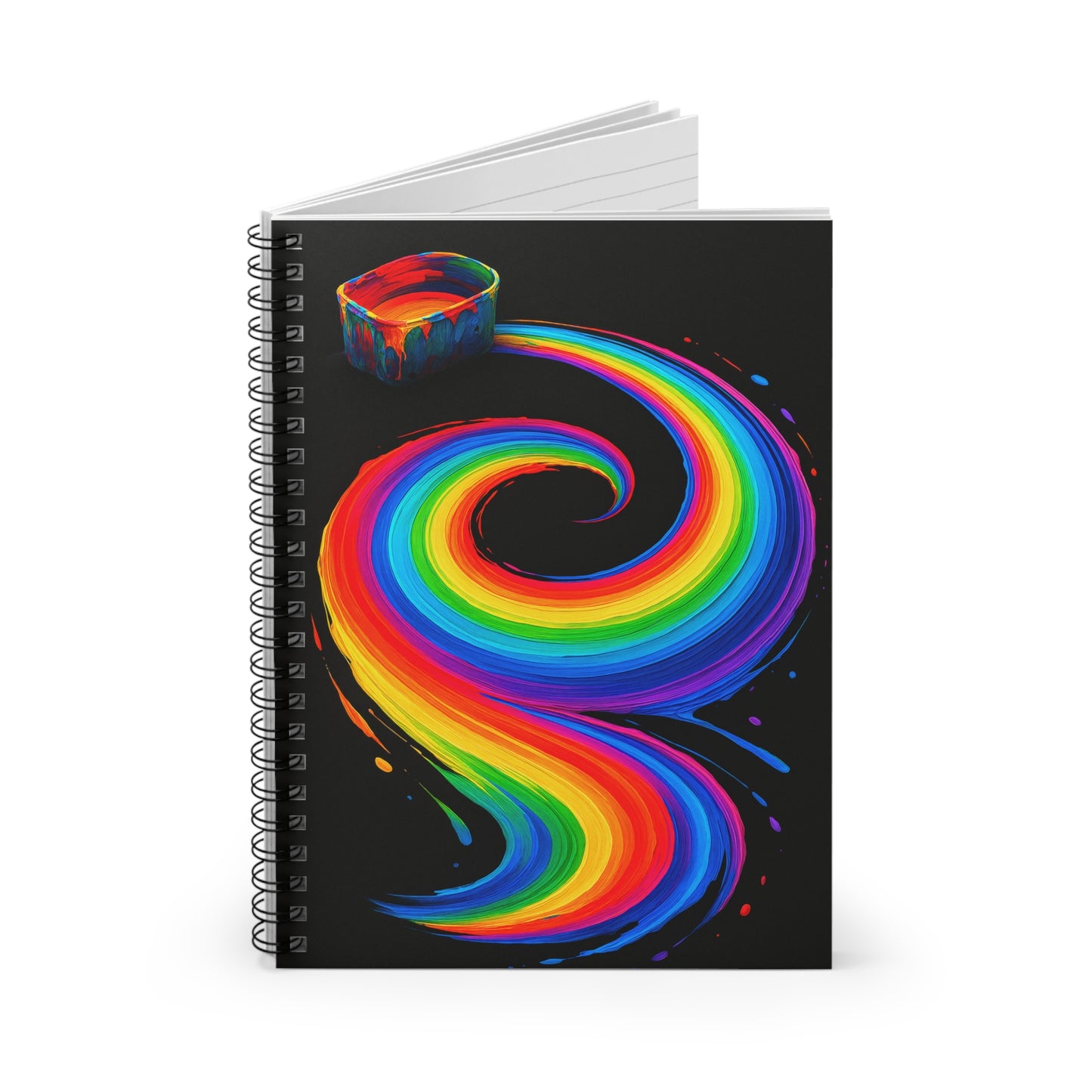 Inspirational  Spiral Notebook for Artists - Melt Design