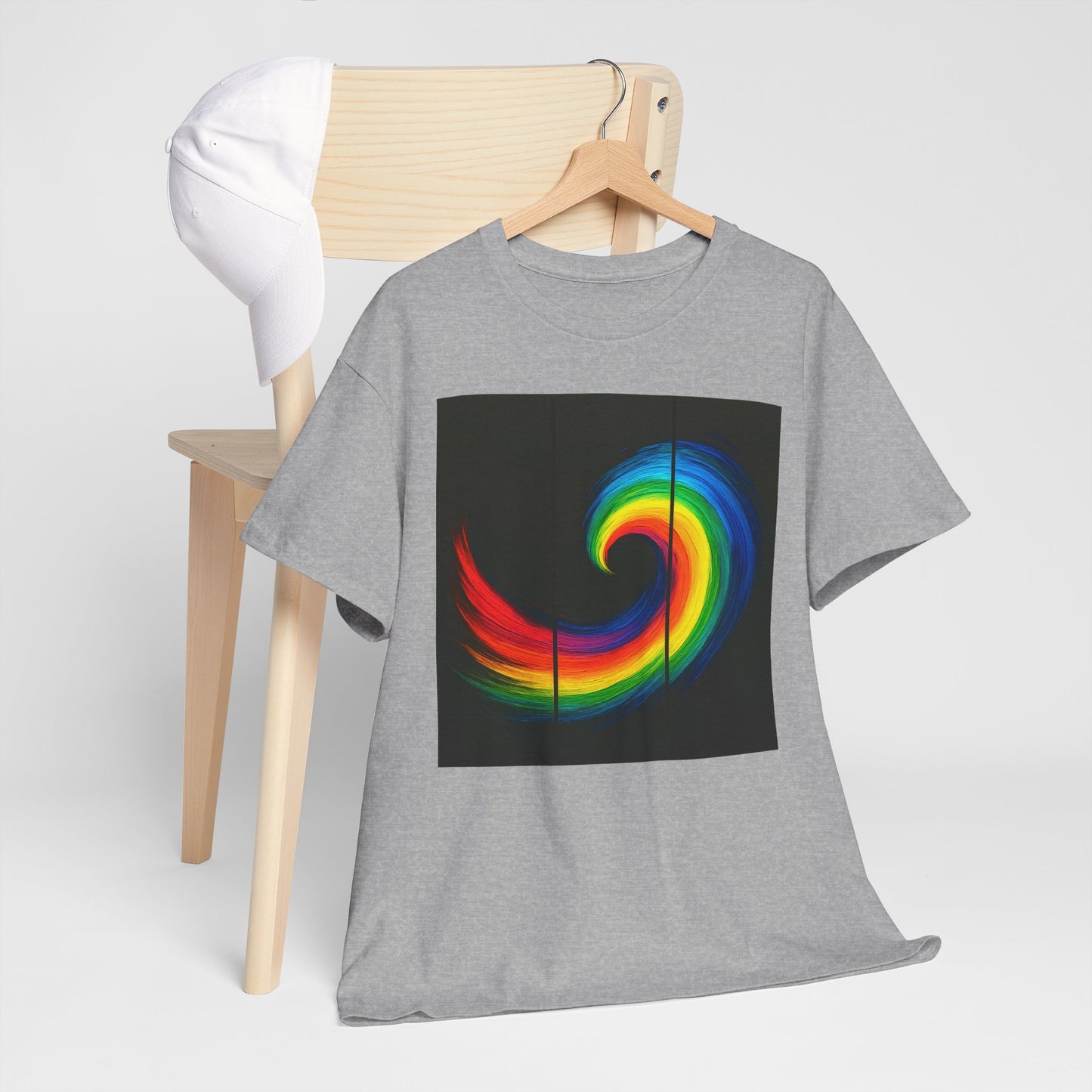 Unisex Heavy Cotton Tee - Cyclone Design