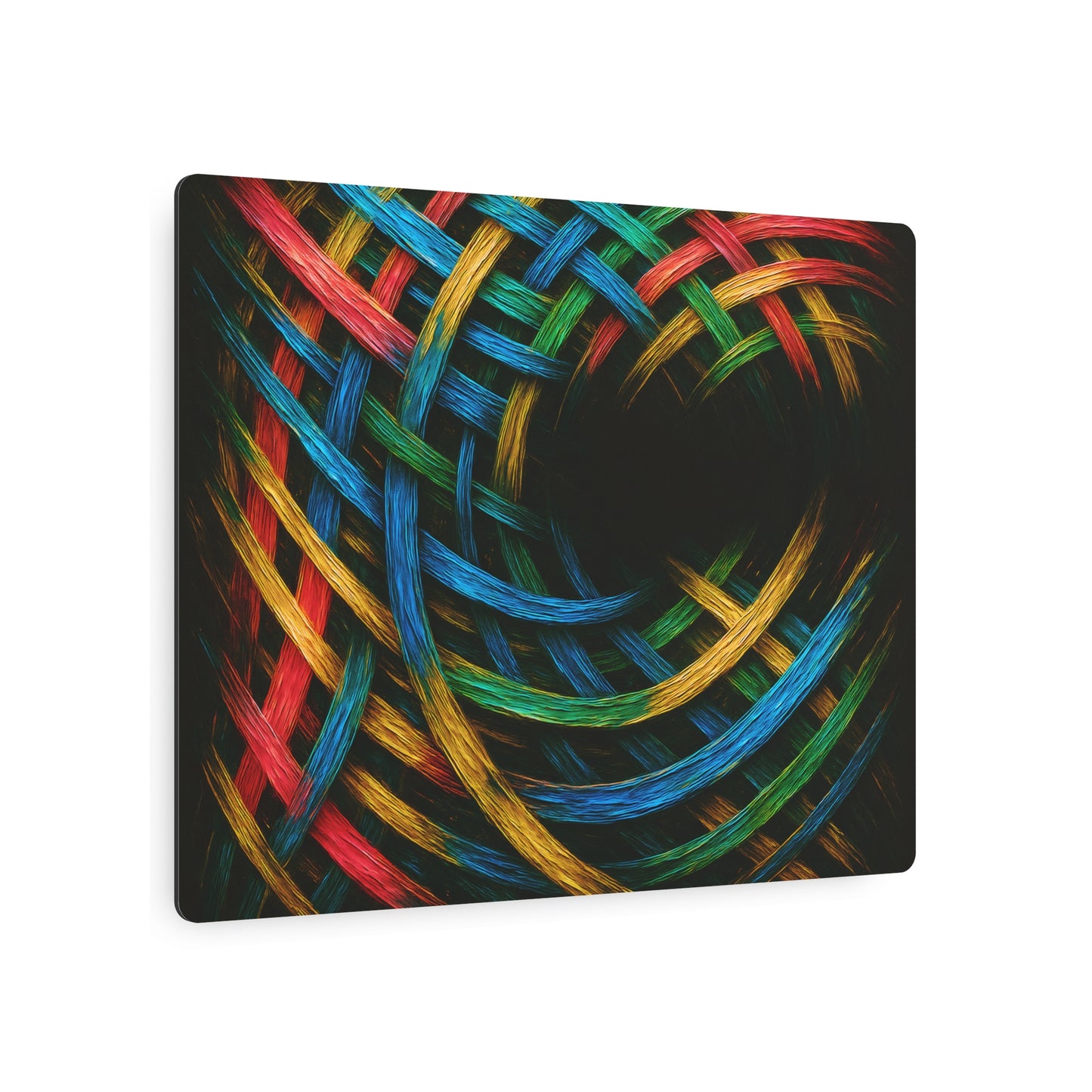 Vibrant Metal Art - Weave Design