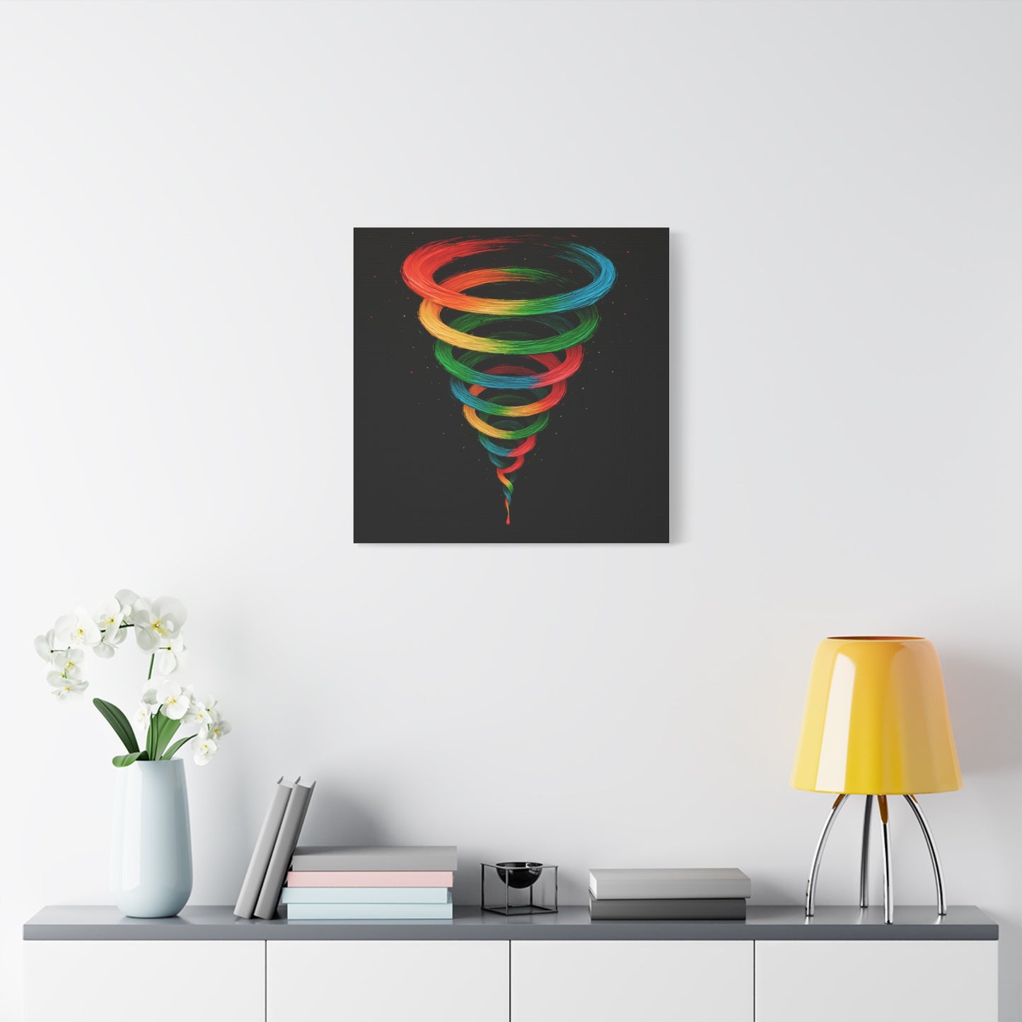 Vibrant Tornado Canvas Wall Art - Cyclone Design