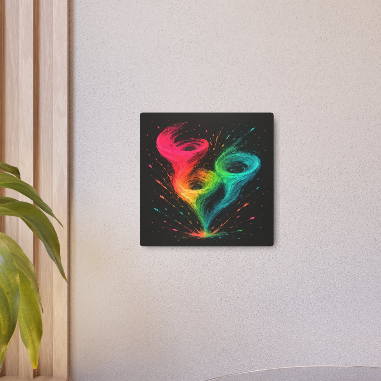 Colorful Abstract Tornado Metal Art - Cyclone Design