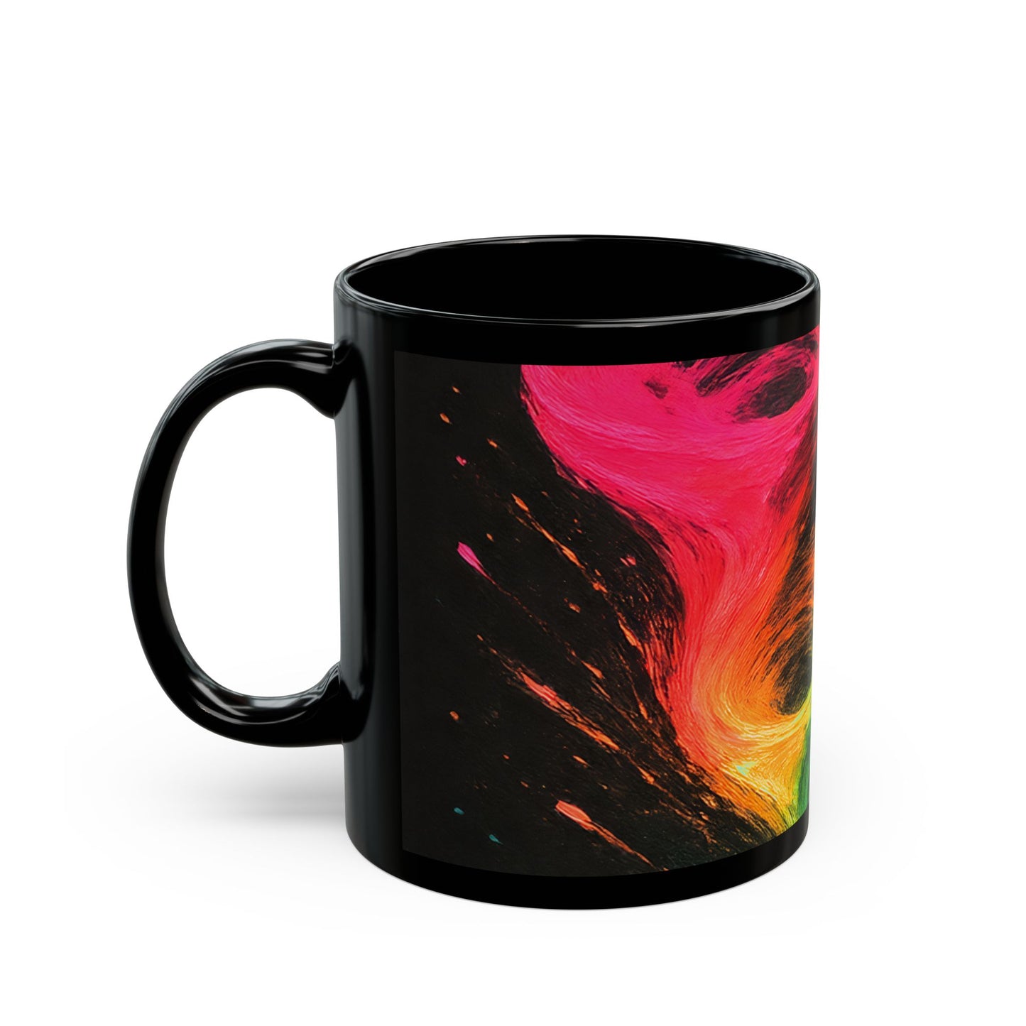Vibrant Abstract Swirl Coffee Mug - Cyclone Design