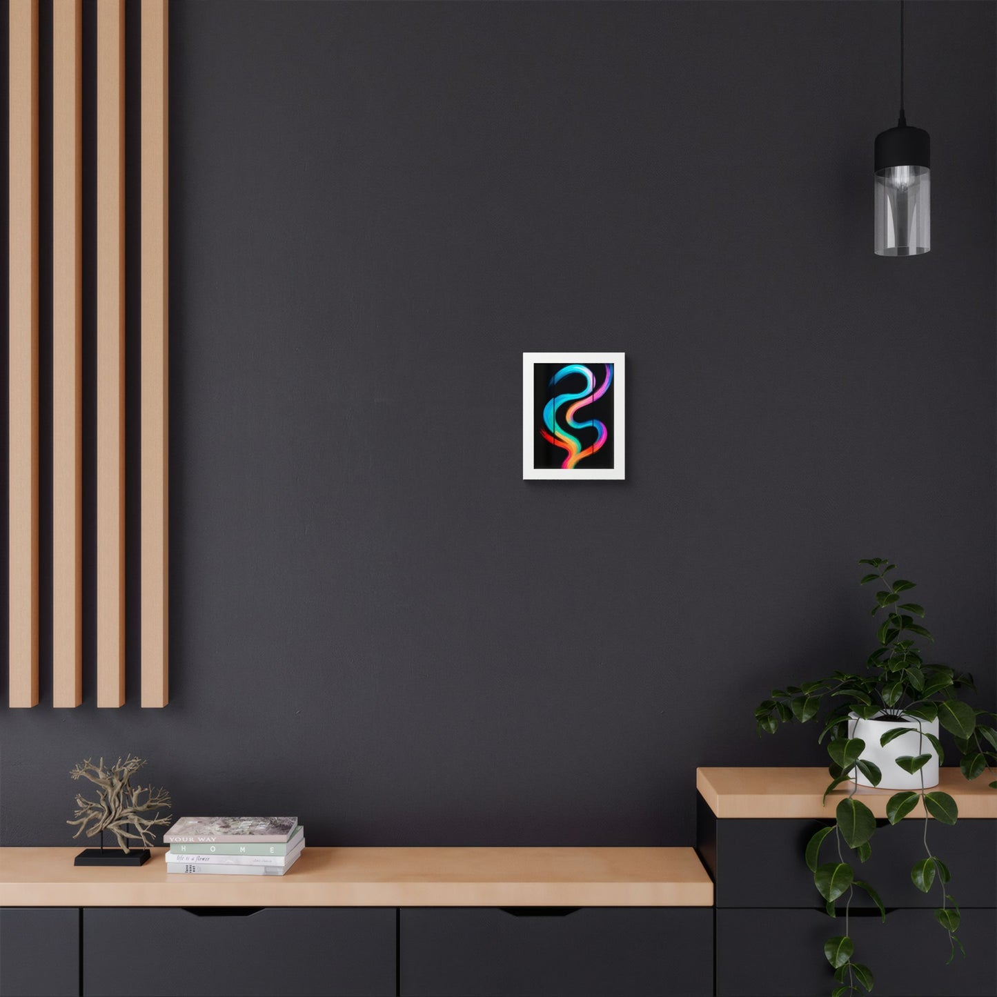 Colorful Framed Wall Art - Weave Design