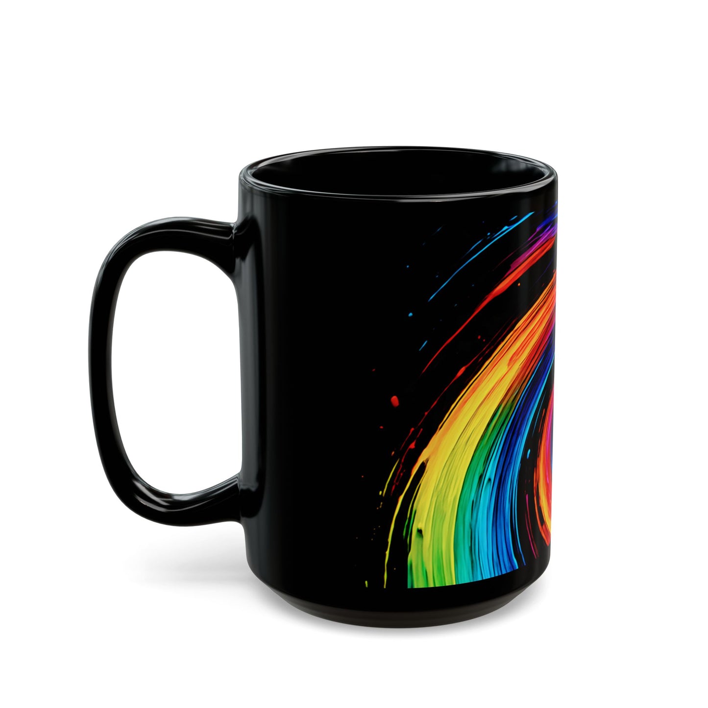 Vibrant Coffee Mug for Artists - Cyclone Design