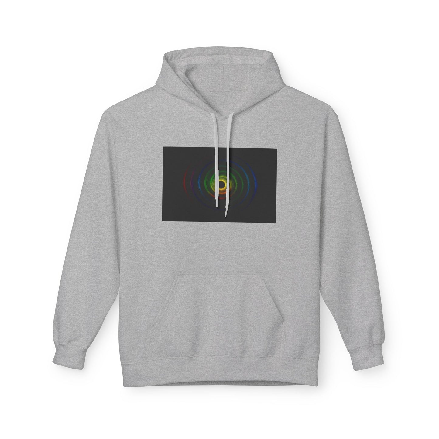 Colorful Wave Graphic Fleece Unisex Hoodie - Cycone Design