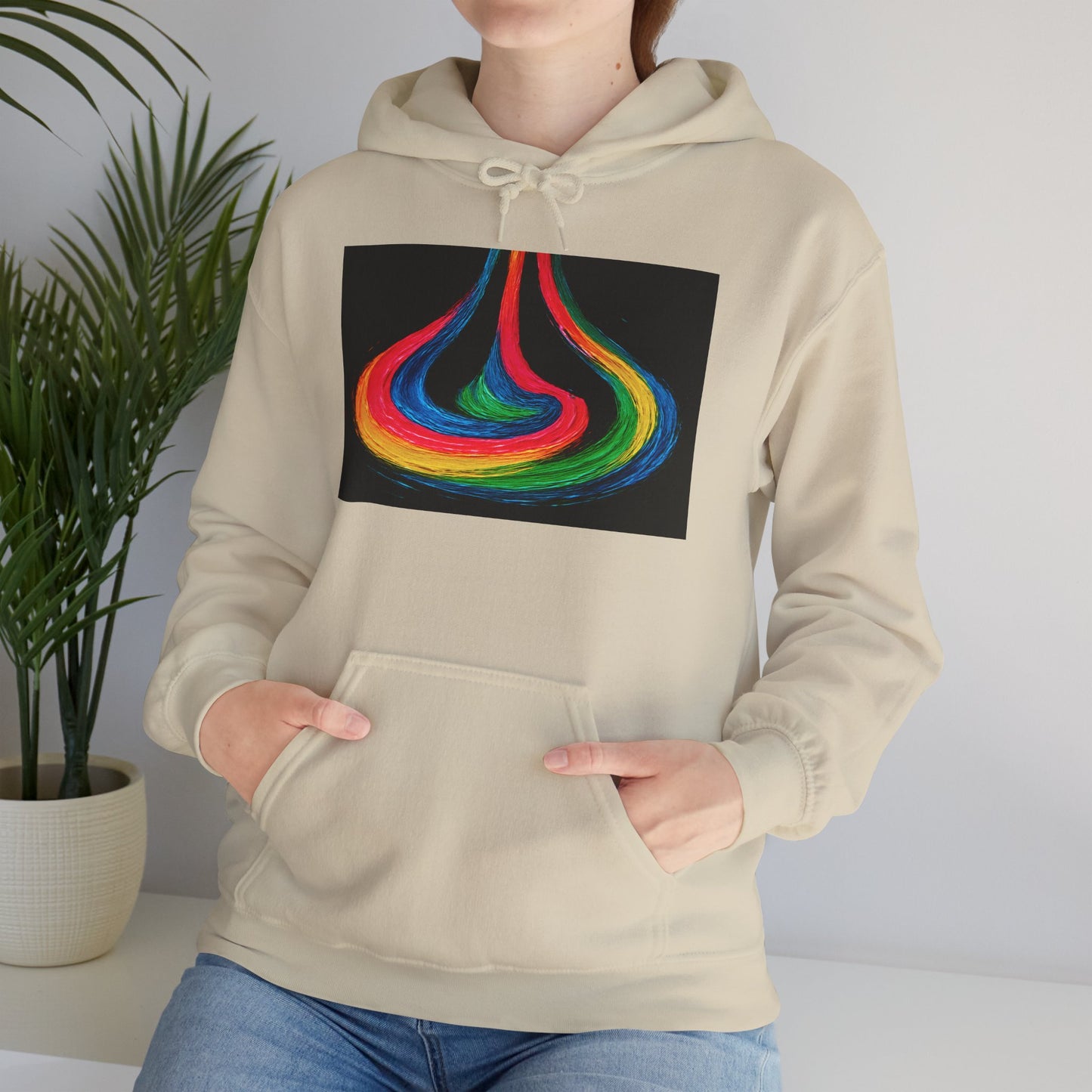 Colorful Swirl Unisex Heavy Blend™ Hooded Sweatshirt - Cyclone Design