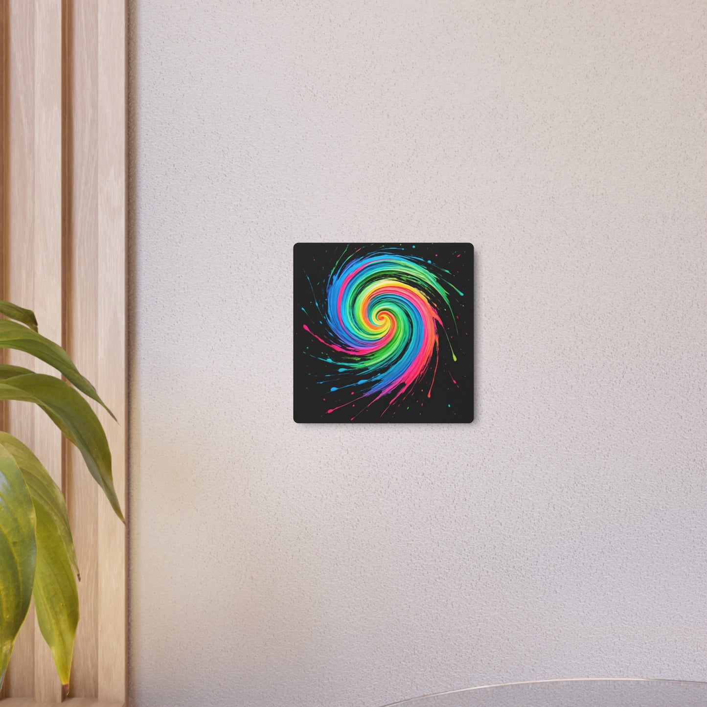 Colorful Swirl Home Decor Metal Art - Melt Design