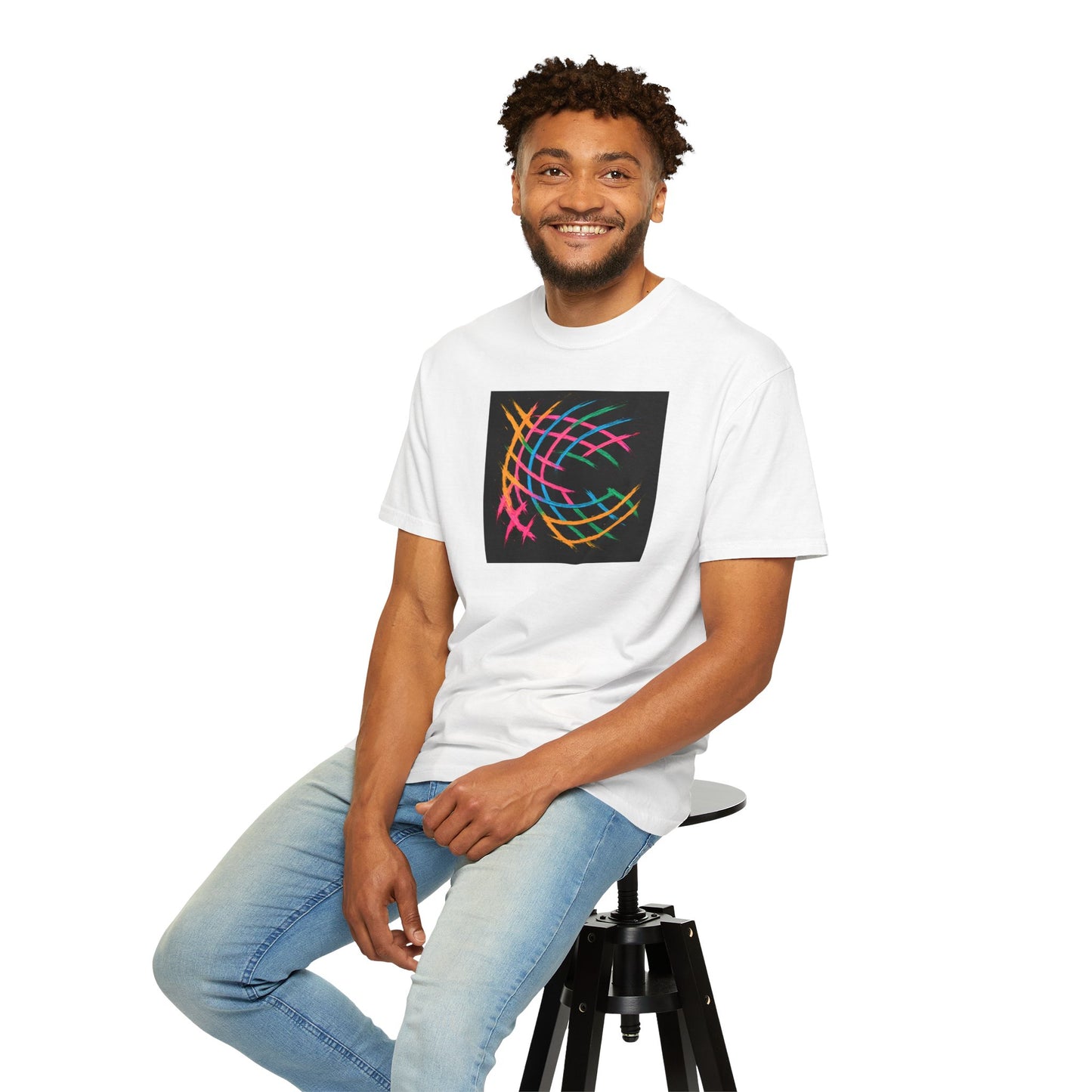 Colorful Abstract Unisex T-Shirt - Weave Design