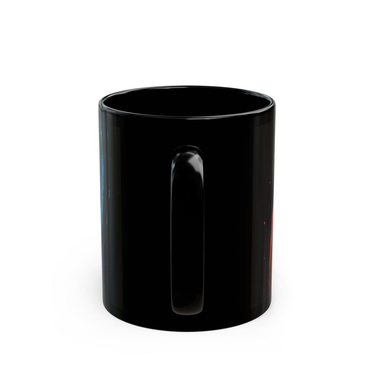 Black Coffee Mug - Cyclone Design