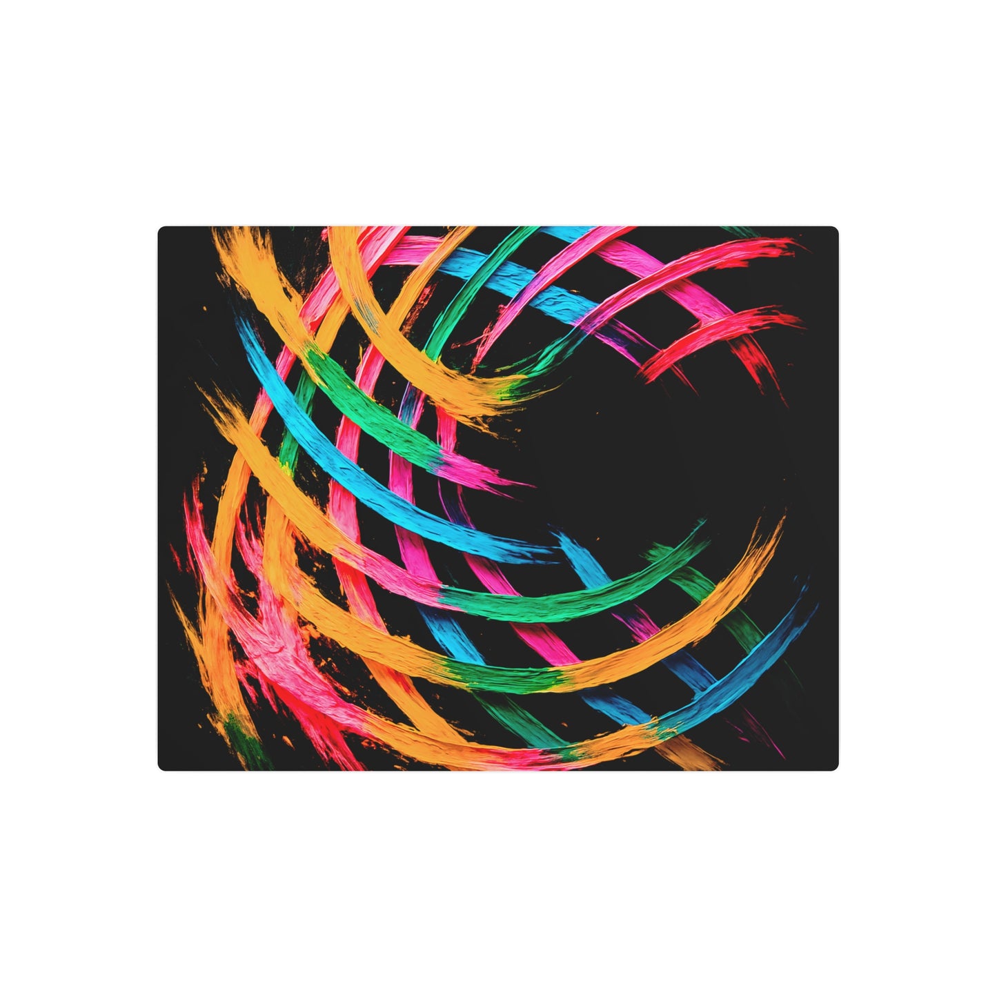 Colorful Abstract Metal Art - Weave Design