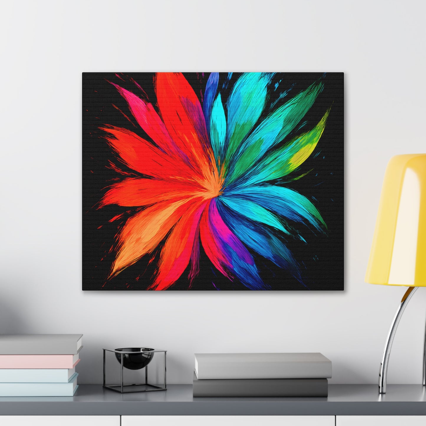 Modern Home Accent Floral Canvas Art - Melt Design