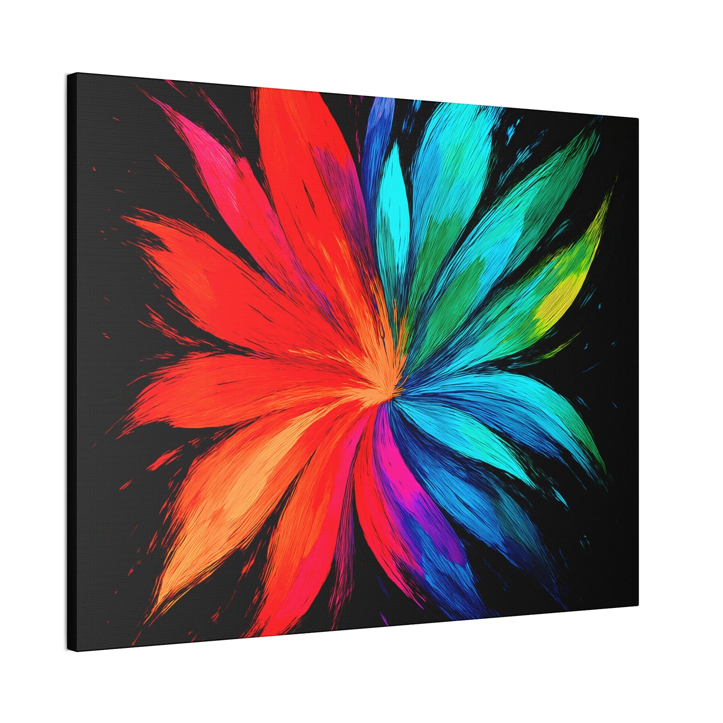 Modern Home Accent Floral Canvas Art - Melt Design