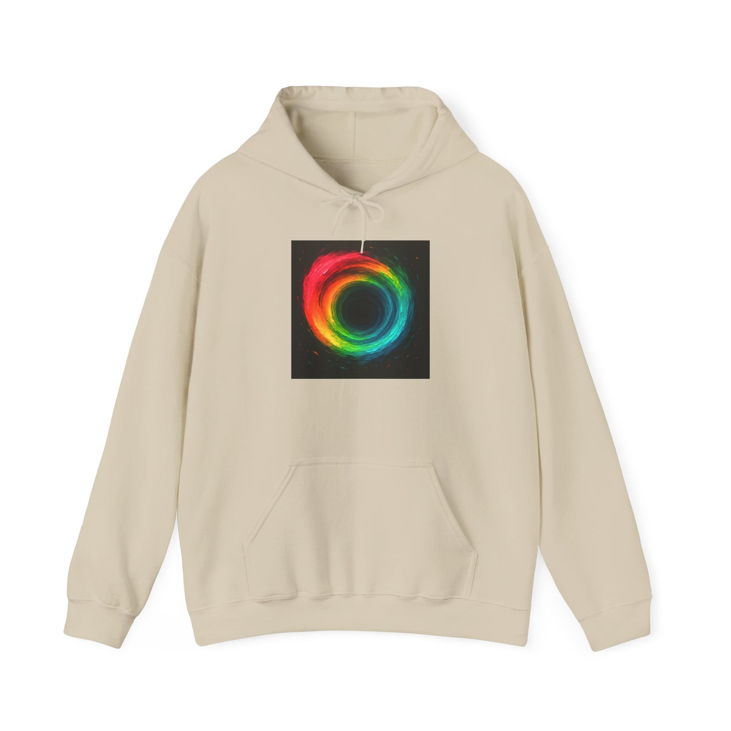 Colorful Circle Unisex Hoodie - Cyclone Design