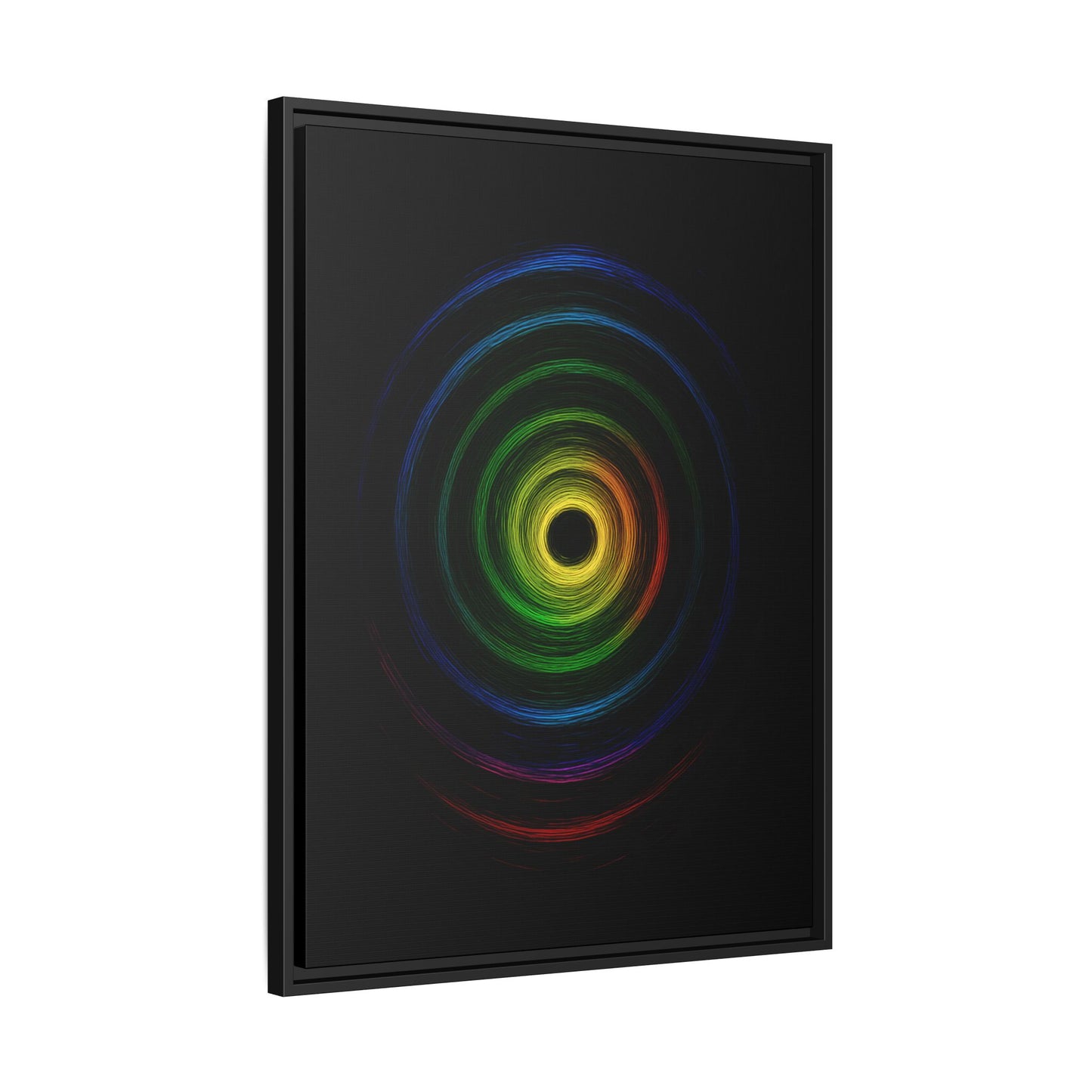 Framed Colorful Ripple Art Print - Cyclone Design