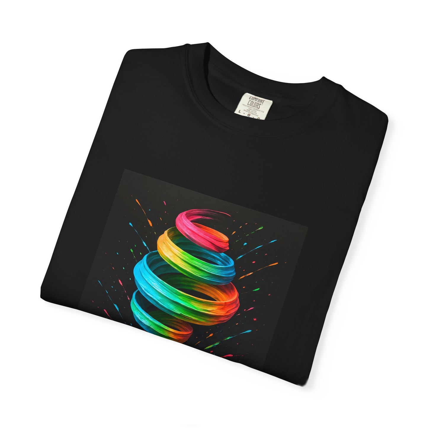 Vibrant Swirl Unisex T-Shirt - Cyclone Design