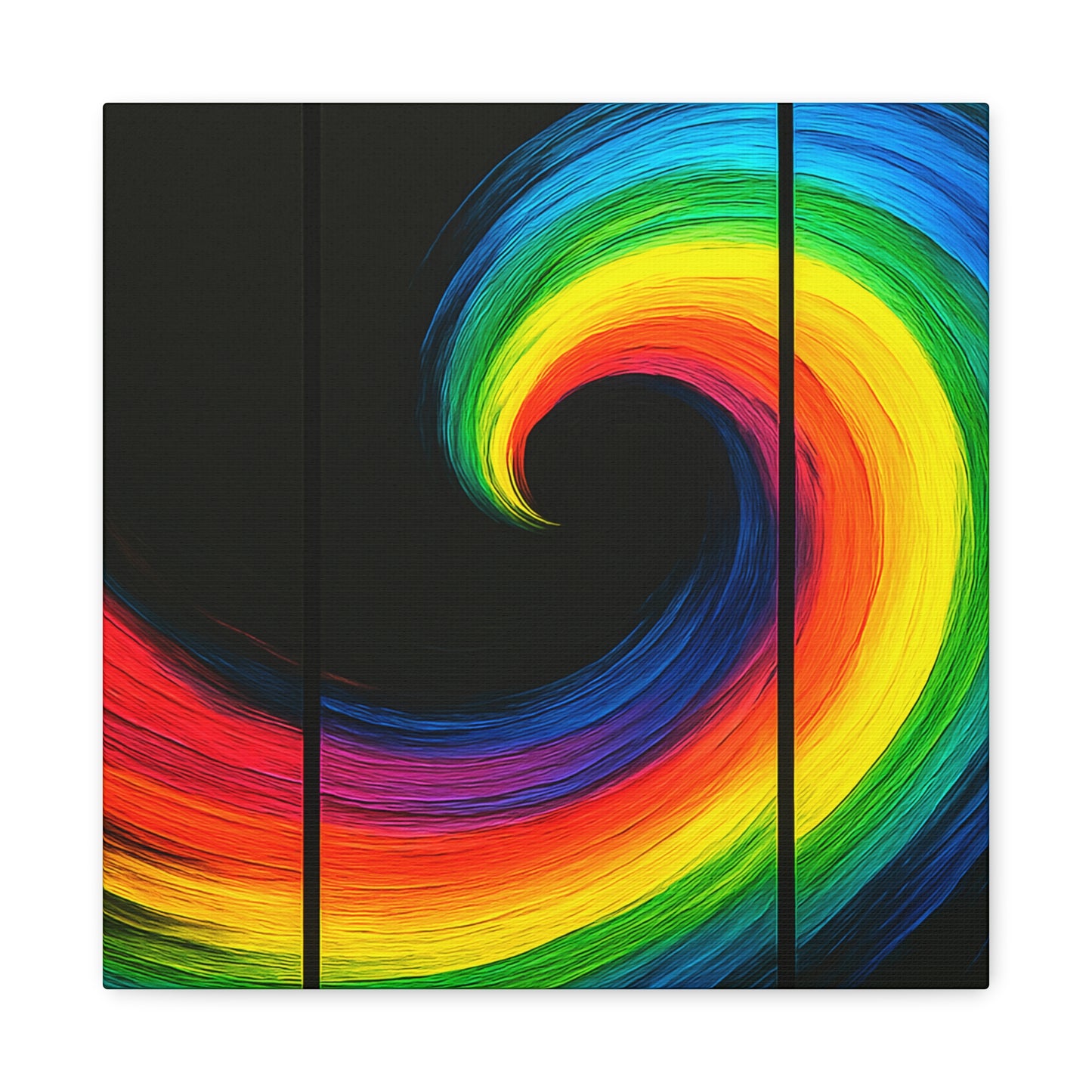 Vibrant WallArt Canvas- Cyclone Design