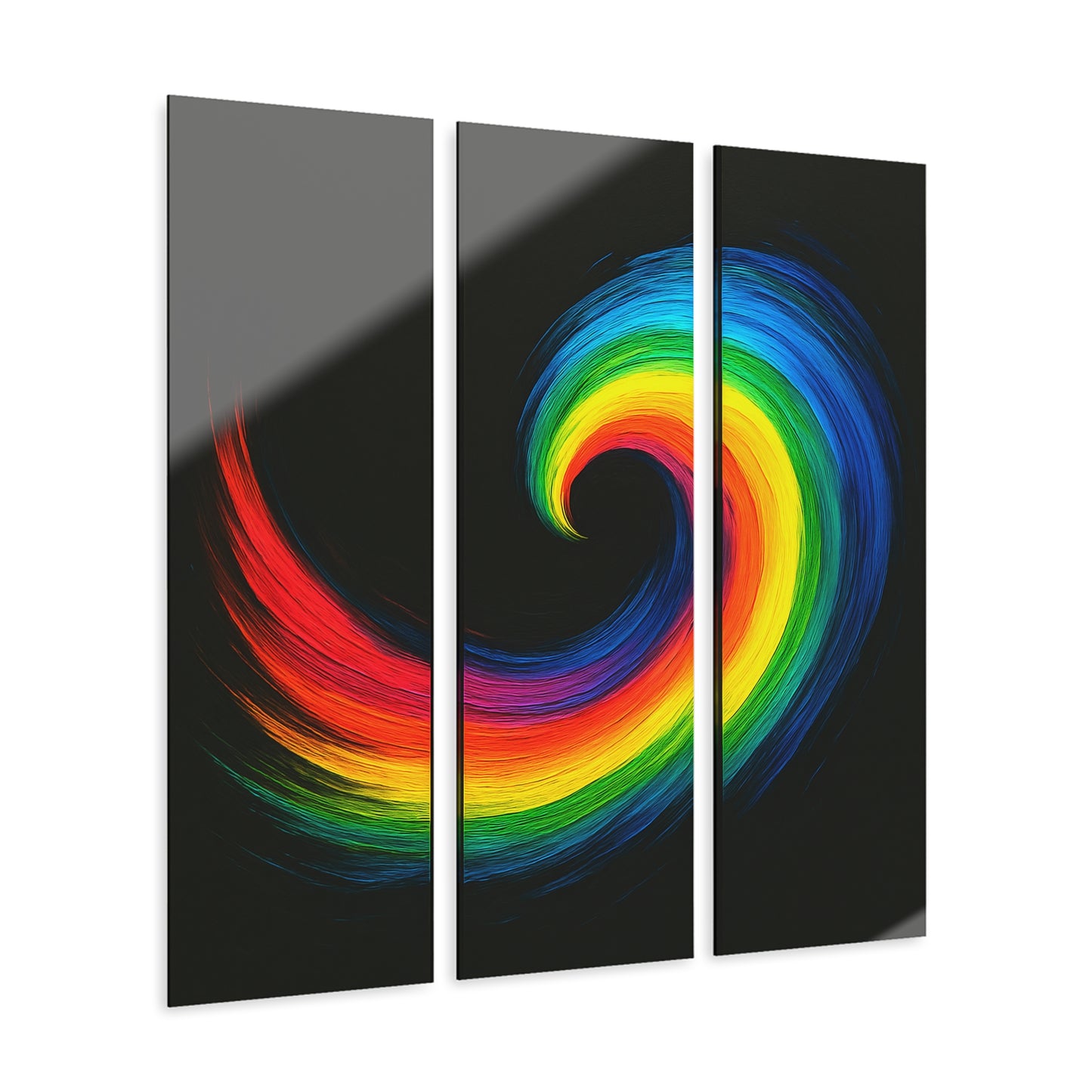 Modern Triptych Art Acrylic Prints - Cyclone Design
