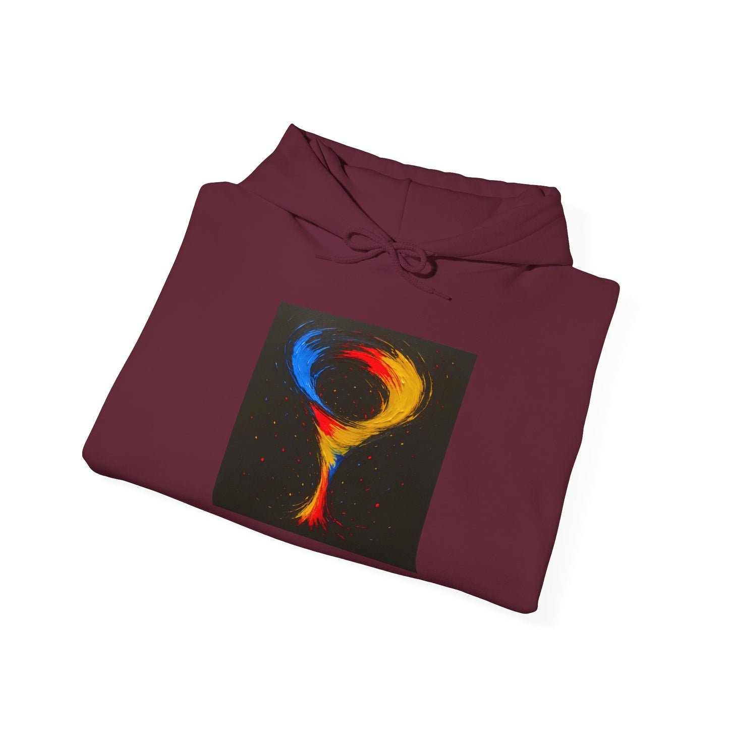 Cozy Unisex Art-Inspired Hooded Sweatshirt - cyclone Design